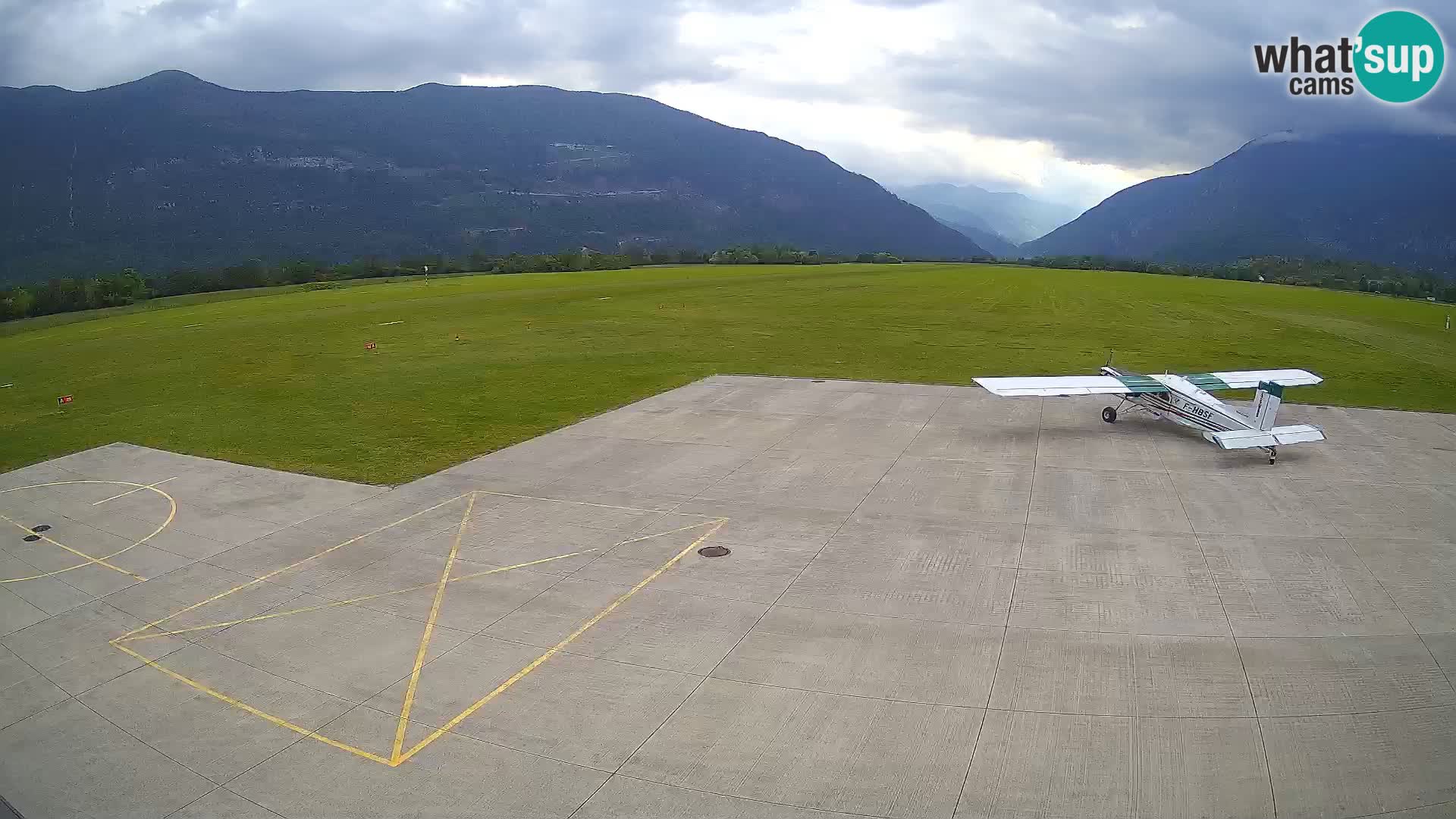 Live-Webcam Flughafen Bovec – Blick auf Kanin