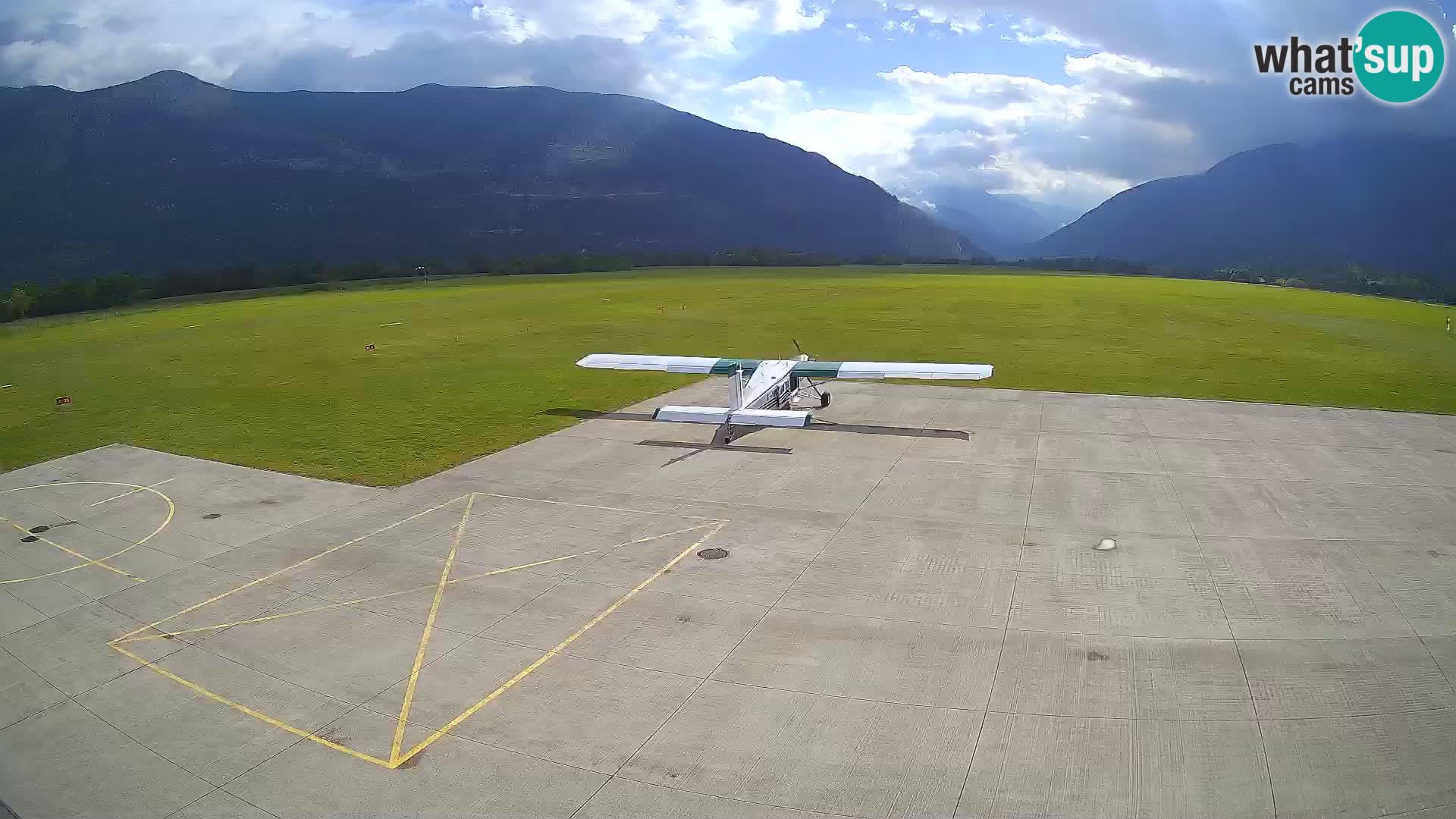 Webcam des Flughafens Bovec – Skydive Bovec