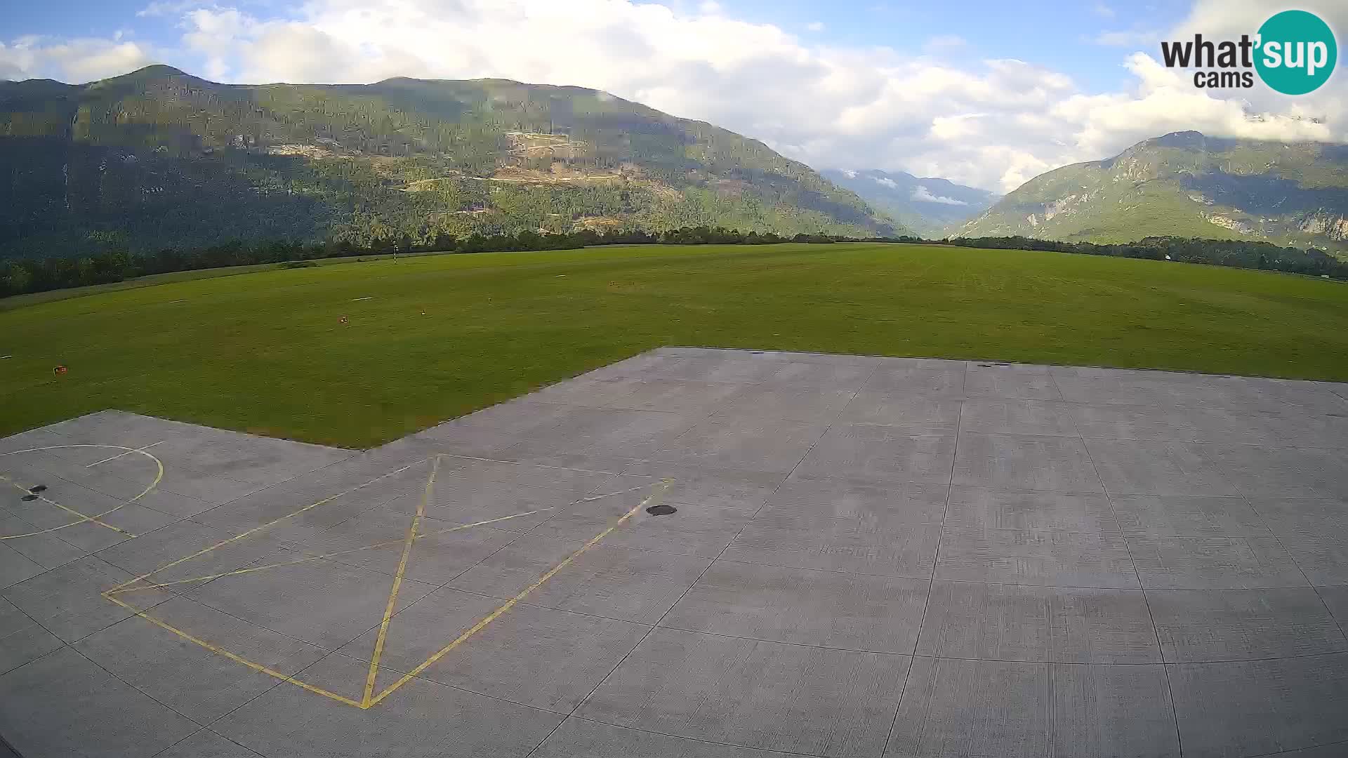 Live-Webcam Flughafen Bovec – Blick auf Kanin