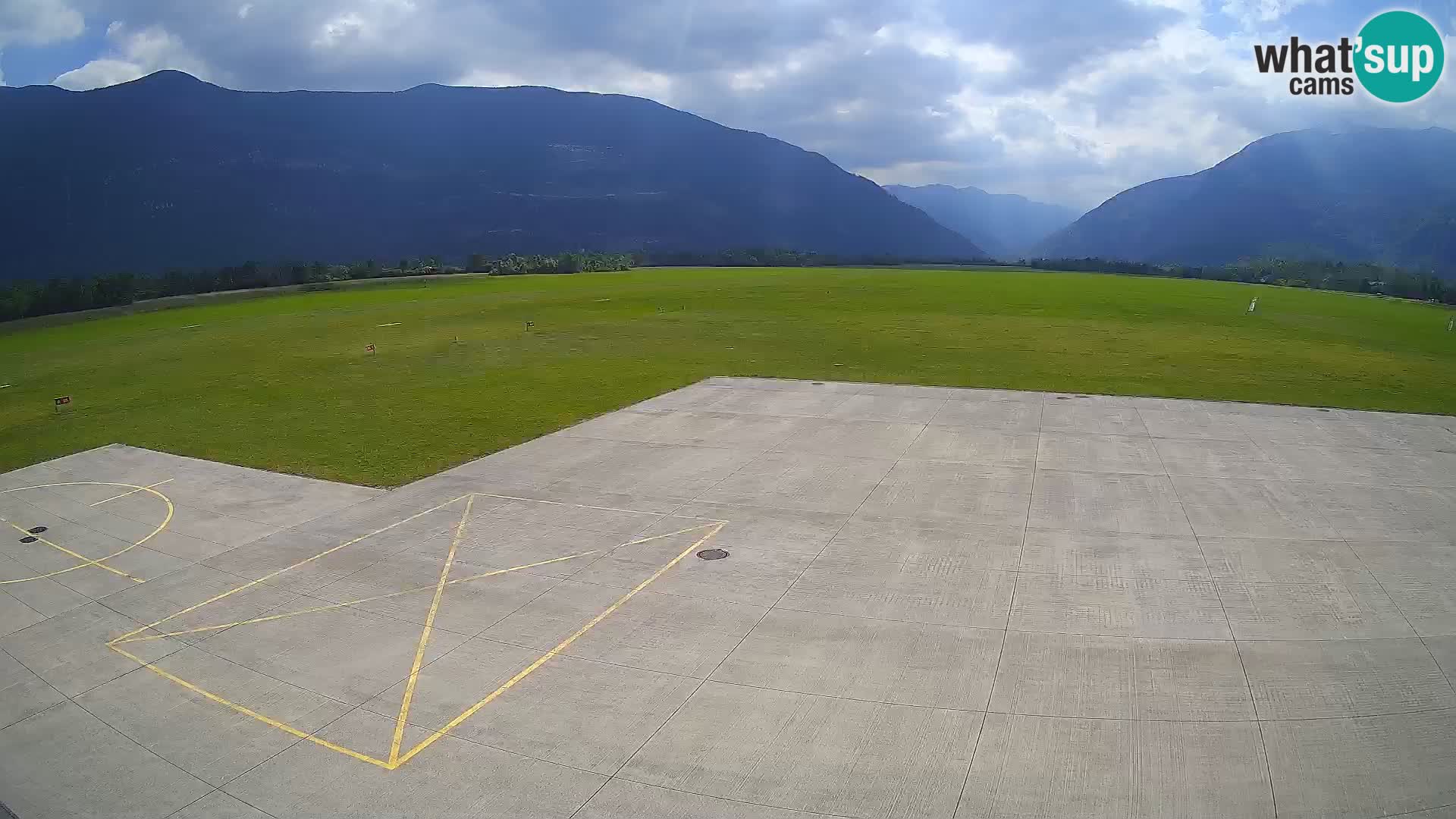 Live-Webcam Flughafen Bovec – Blick auf Kanin