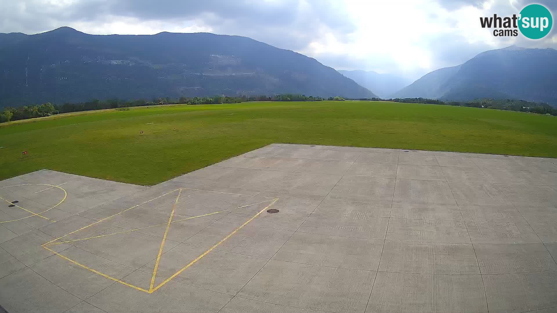 Live-Webcam Flughafen Bovec – Blick auf Kanin