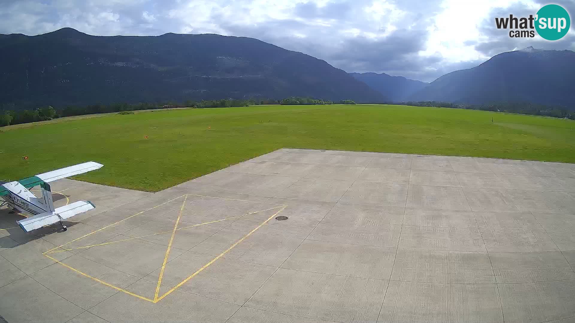 Live-Webcam Flughafen Bovec – Blick auf Kanin