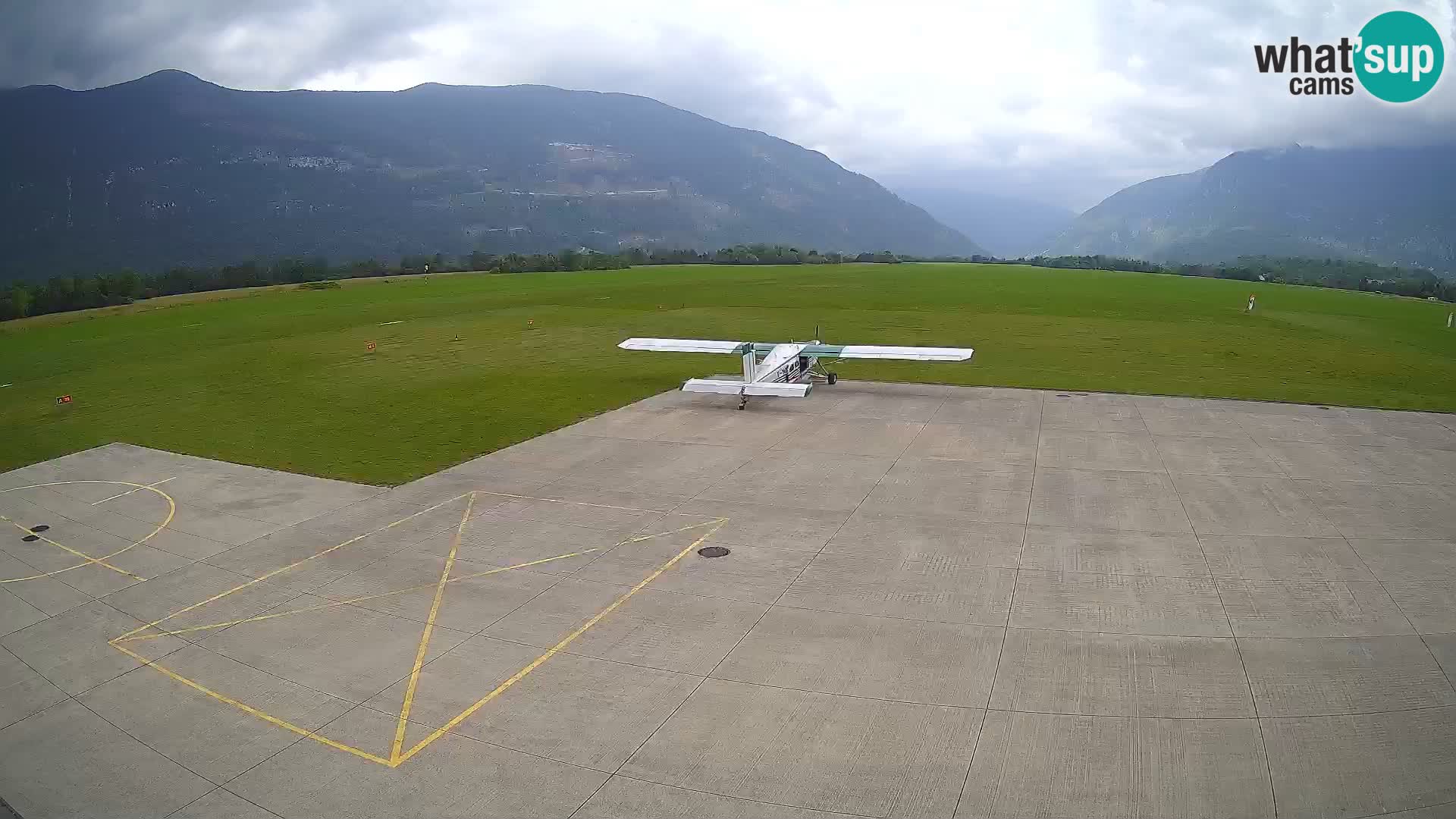 Live-Webcam Flughafen Bovec – Blick auf Kanin