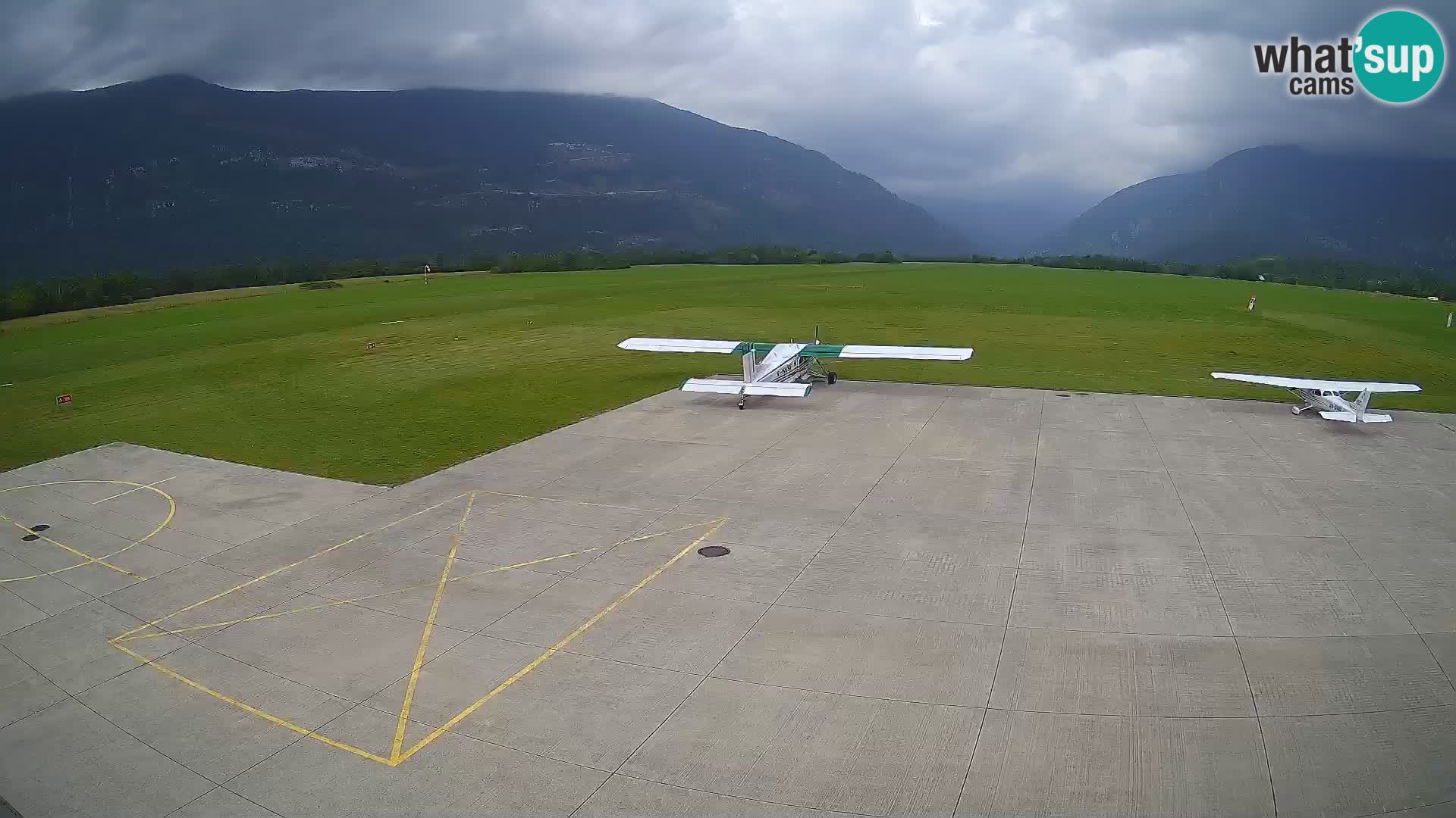 Live-Webcam Flughafen Bovec – Blick auf Kanin