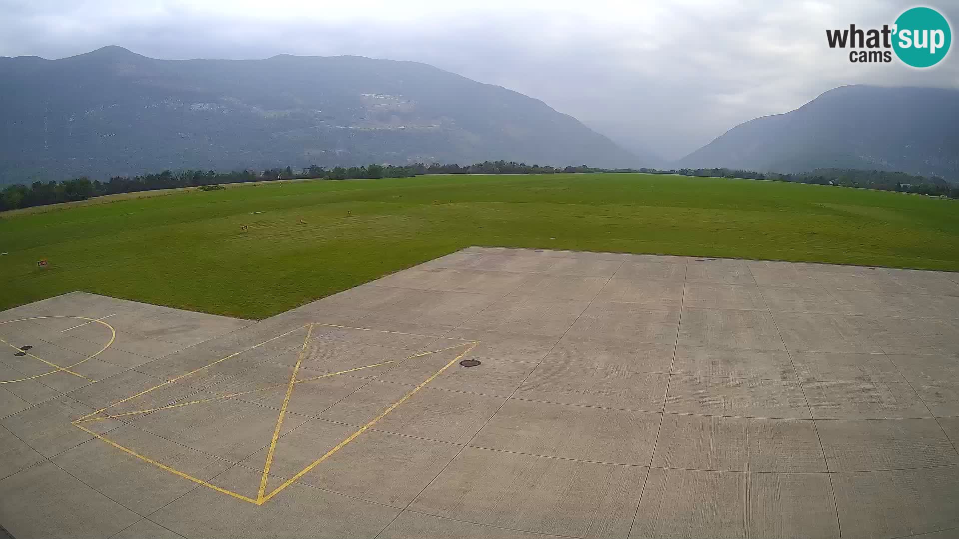 Webcam des Flughafens Bovec – Skydive Bovec