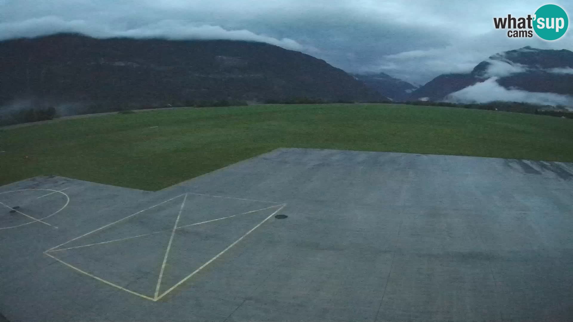 Live-Webcam Flughafen Bovec – Blick auf Kanin