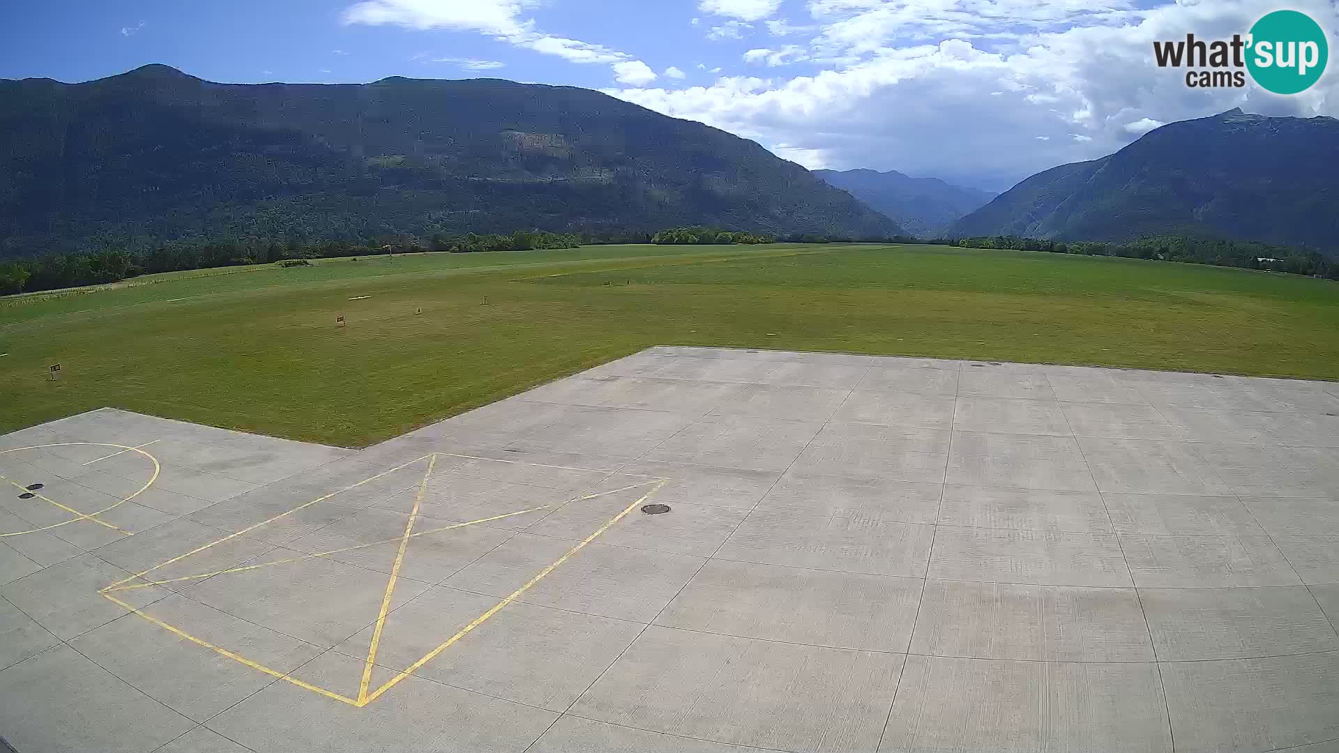 Live-Webcam Flughafen Bovec – Blick auf Kanin