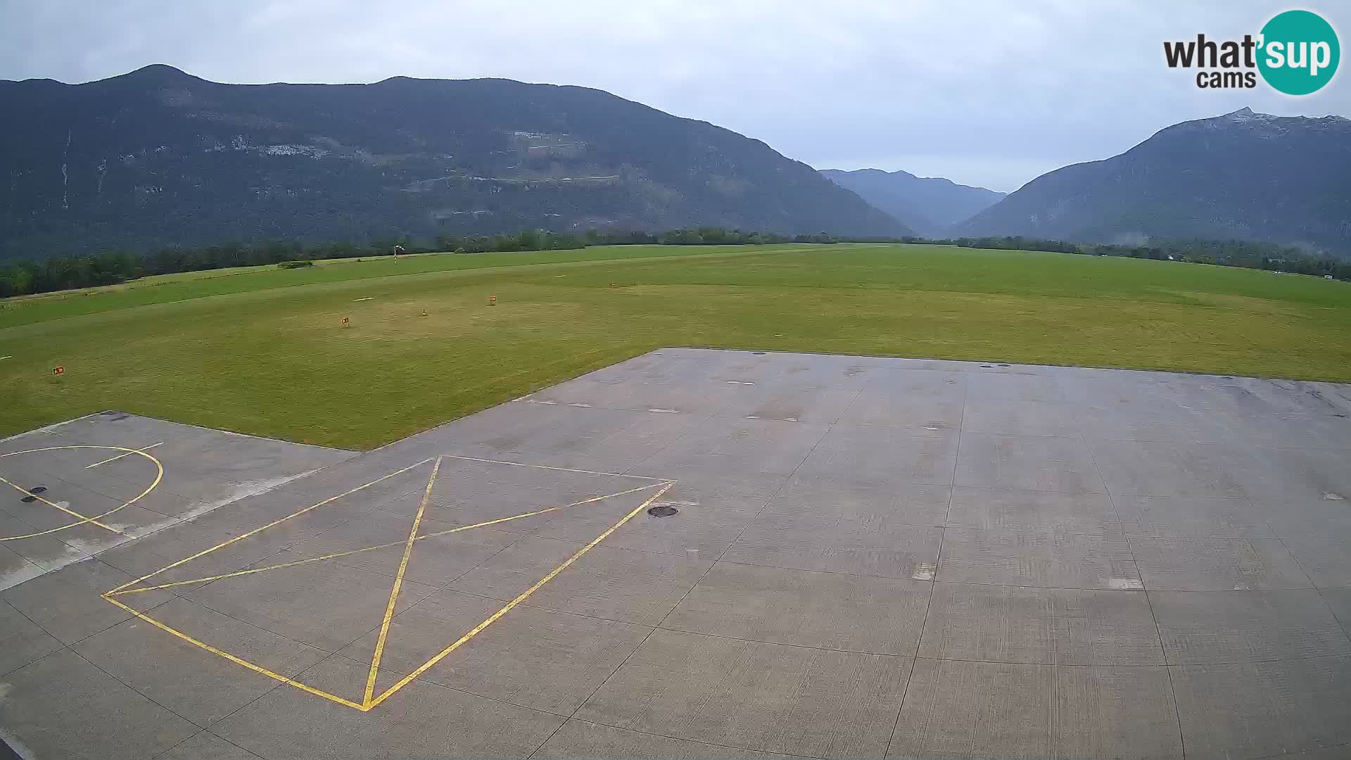 Live-Webcam Flughafen Bovec – Blick auf Kanin