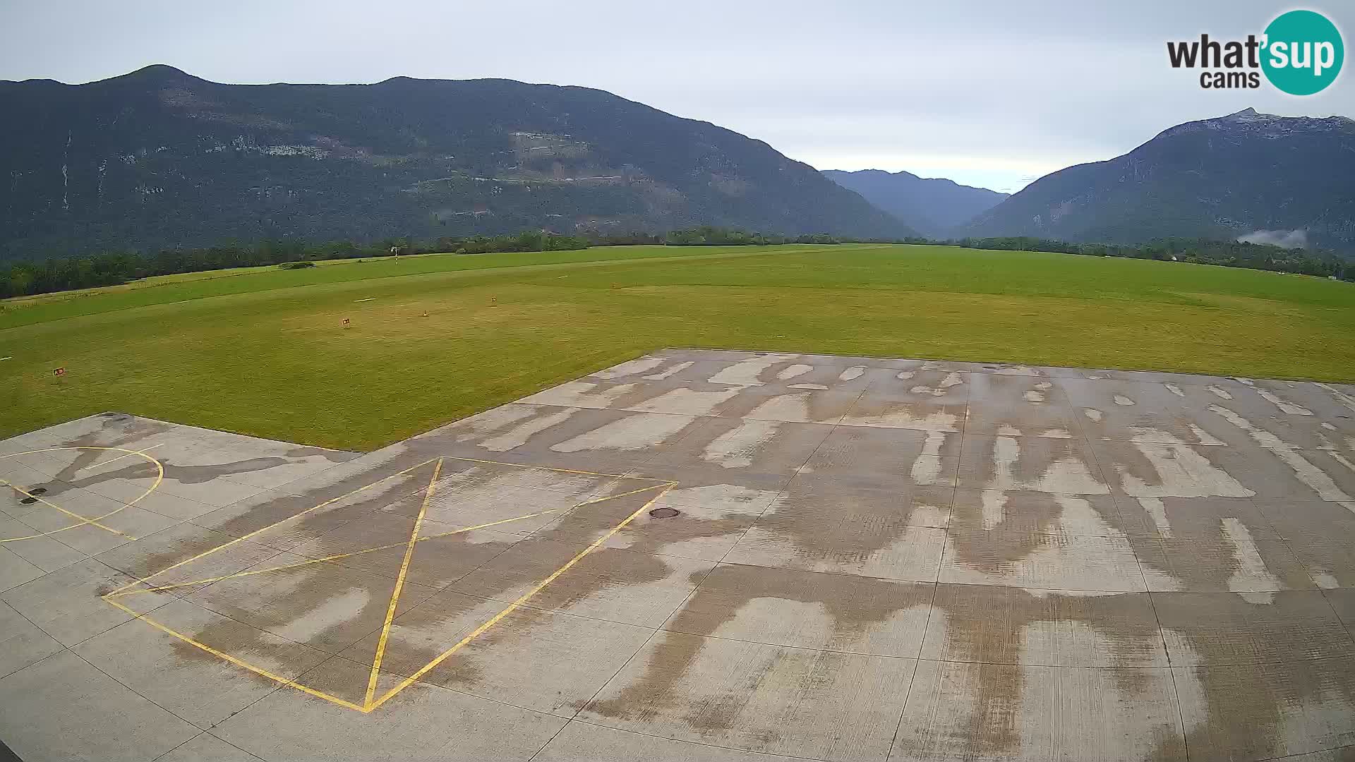 Live-Webcam Flughafen Bovec – Blick auf Kanin