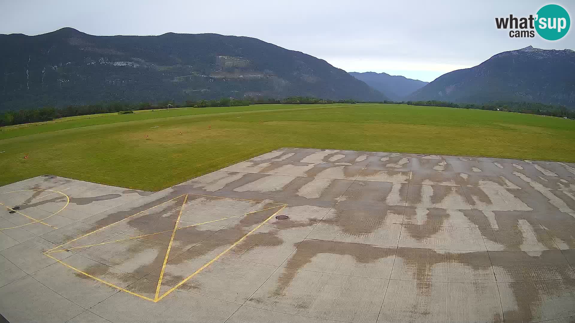 Live-Webcam Flughafen Bovec – Blick auf Kanin