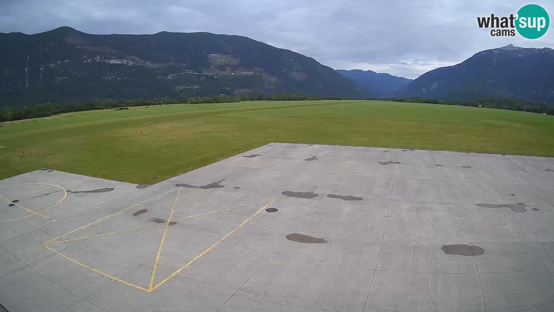 Live-Webcam Flughafen Bovec – Blick auf Kanin
