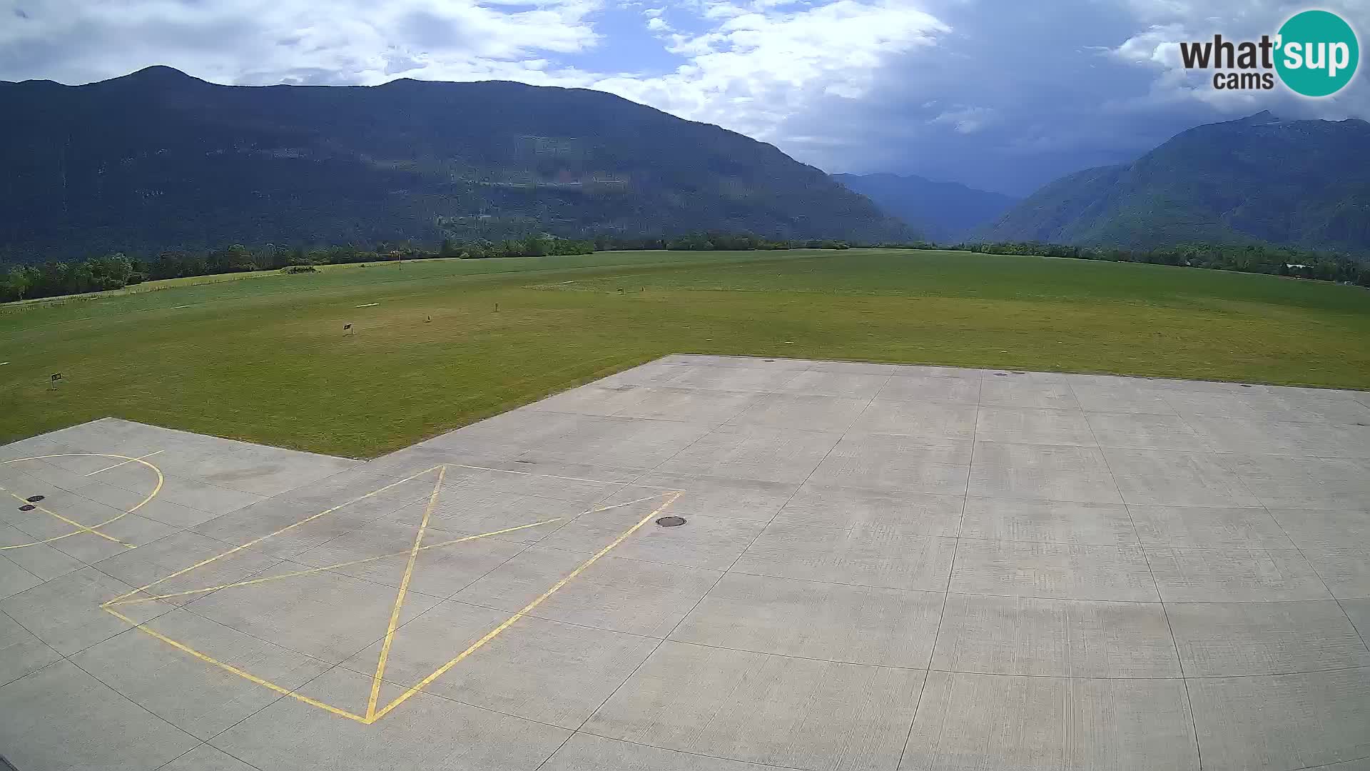 Webcam des Flughafens Bovec – Skydive Bovec