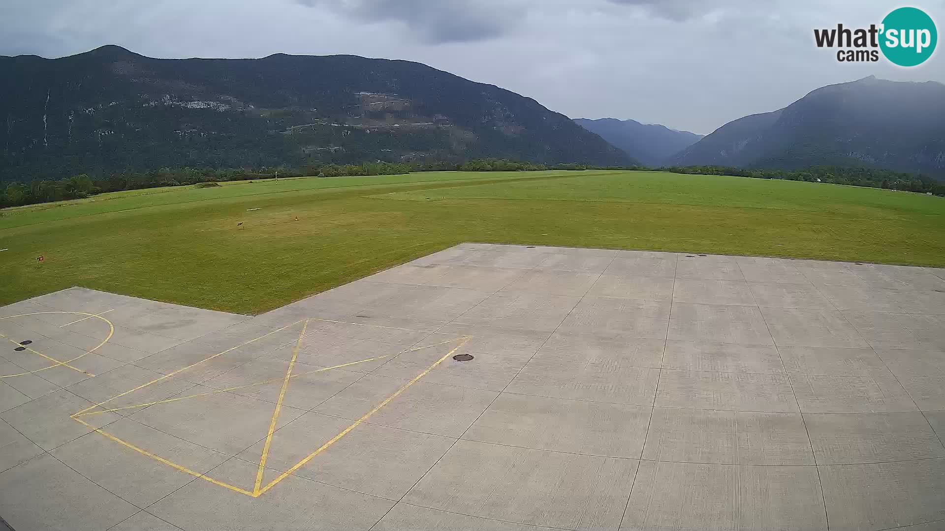 Live-Webcam Flughafen Bovec – Blick auf Kanin