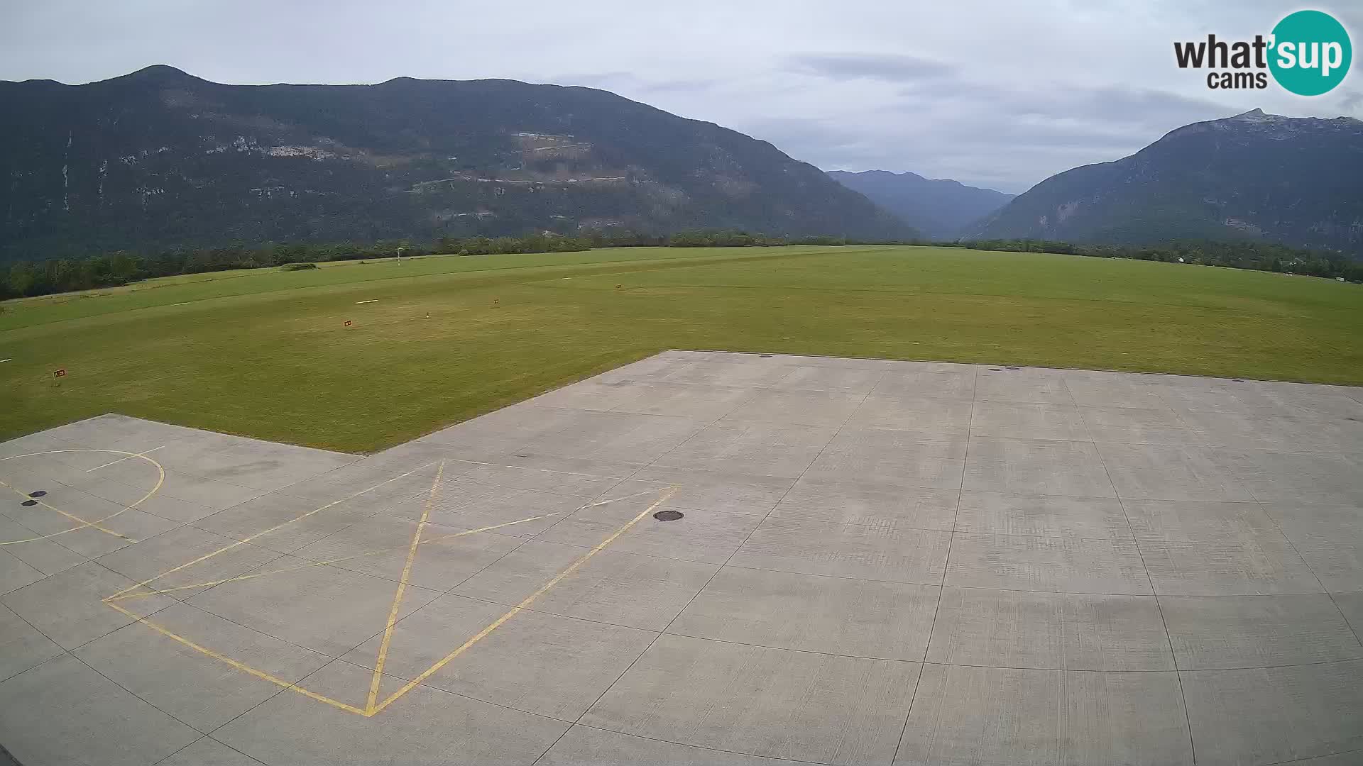 Live-Webcam Flughafen Bovec – Blick auf Kanin