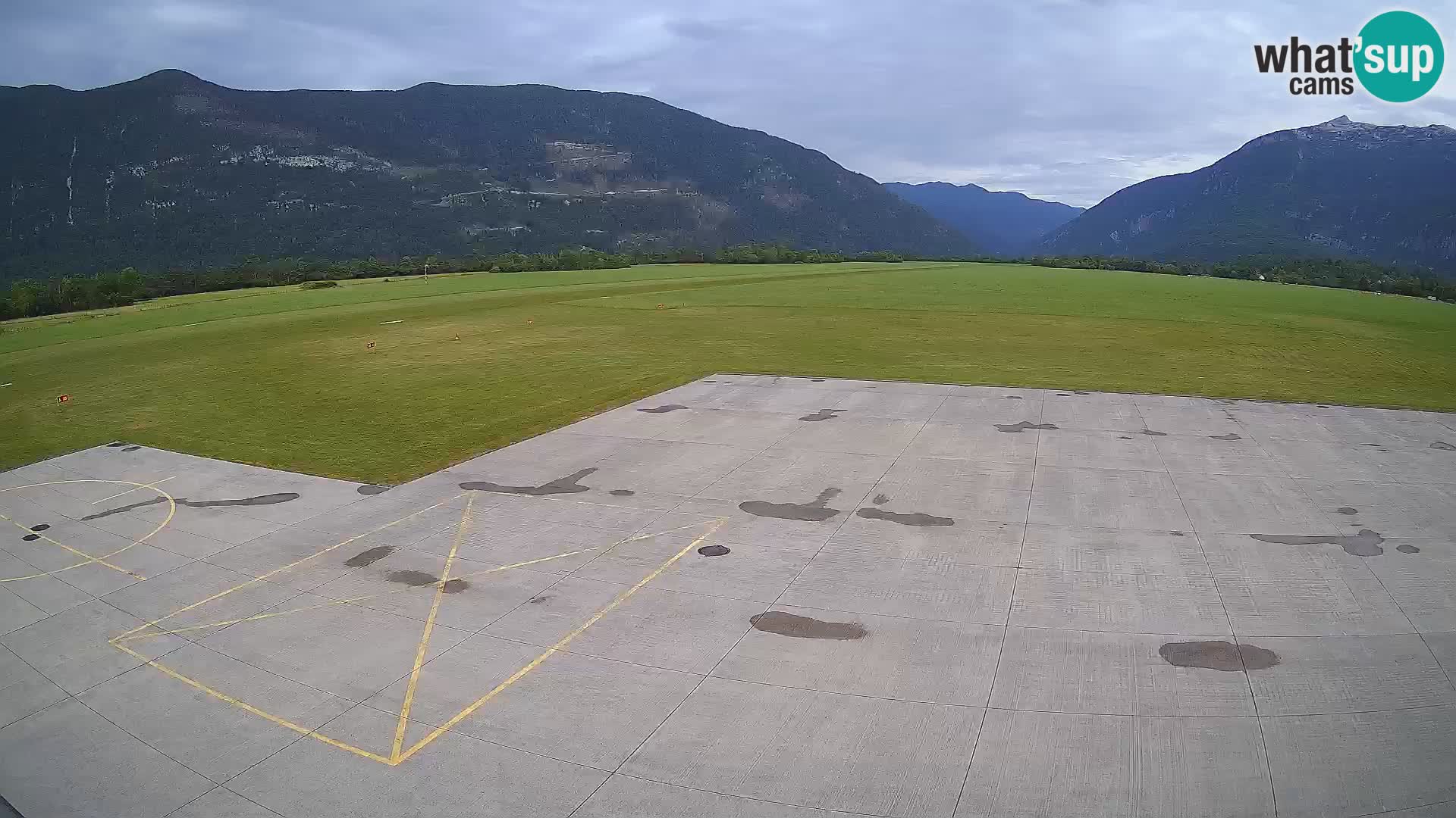 Live-Webcam Flughafen Bovec – Blick auf Kanin