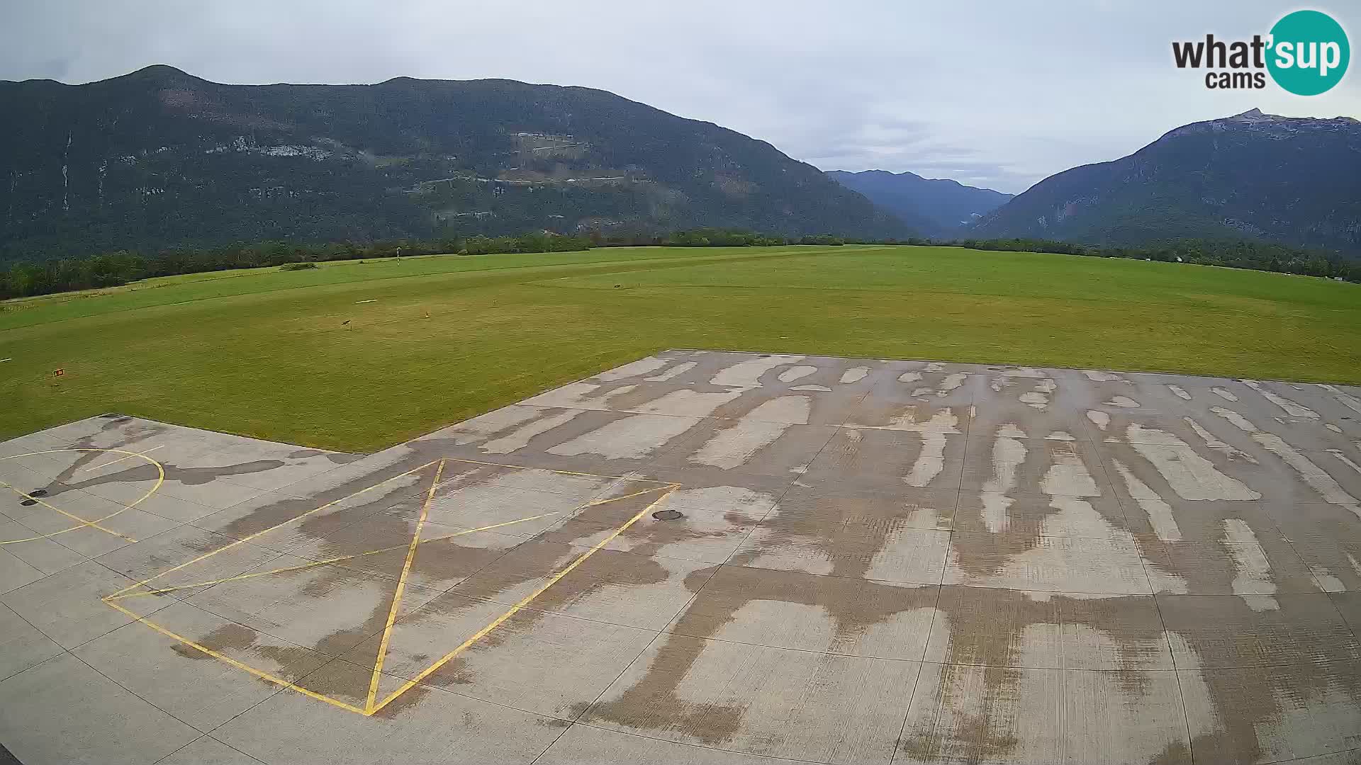 Live-Webcam Flughafen Bovec – Blick auf Kanin