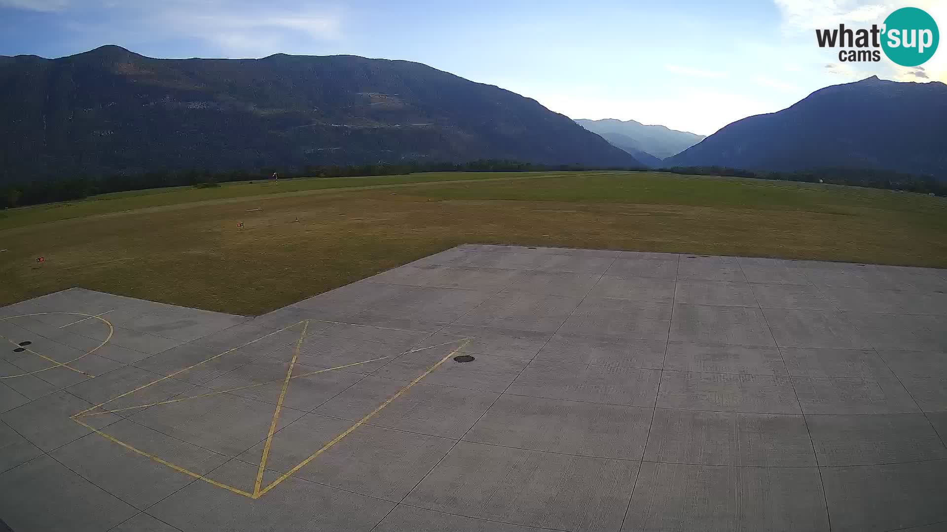Live-Webcam Flughafen Bovec – Blick auf Kanin