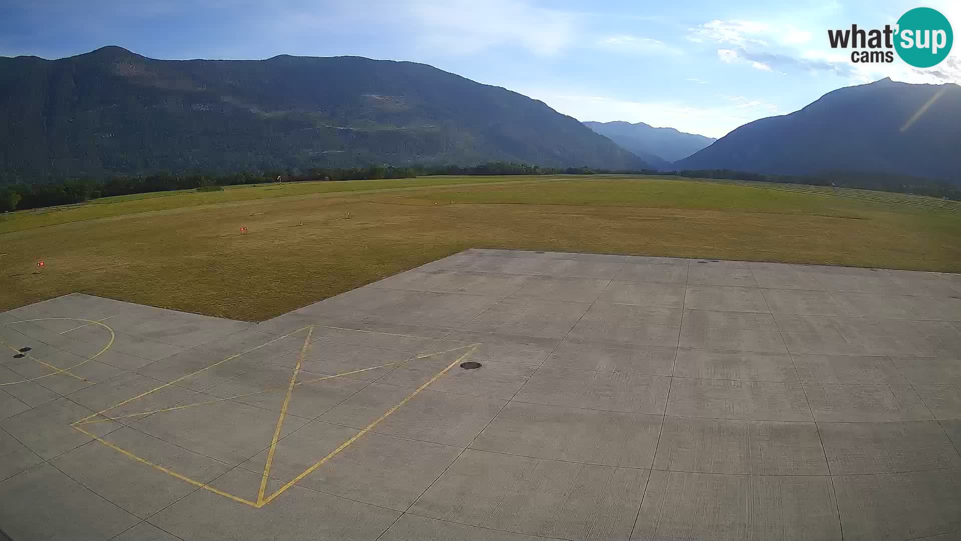 Live-Webcam Flughafen Bovec – Blick auf Kanin