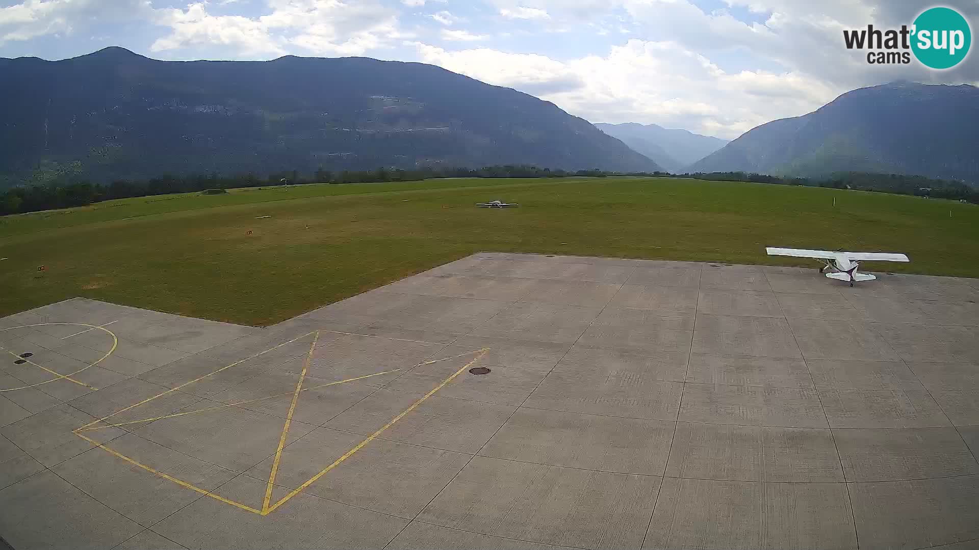 Live-Webcam Flughafen Bovec – Blick auf Kanin
