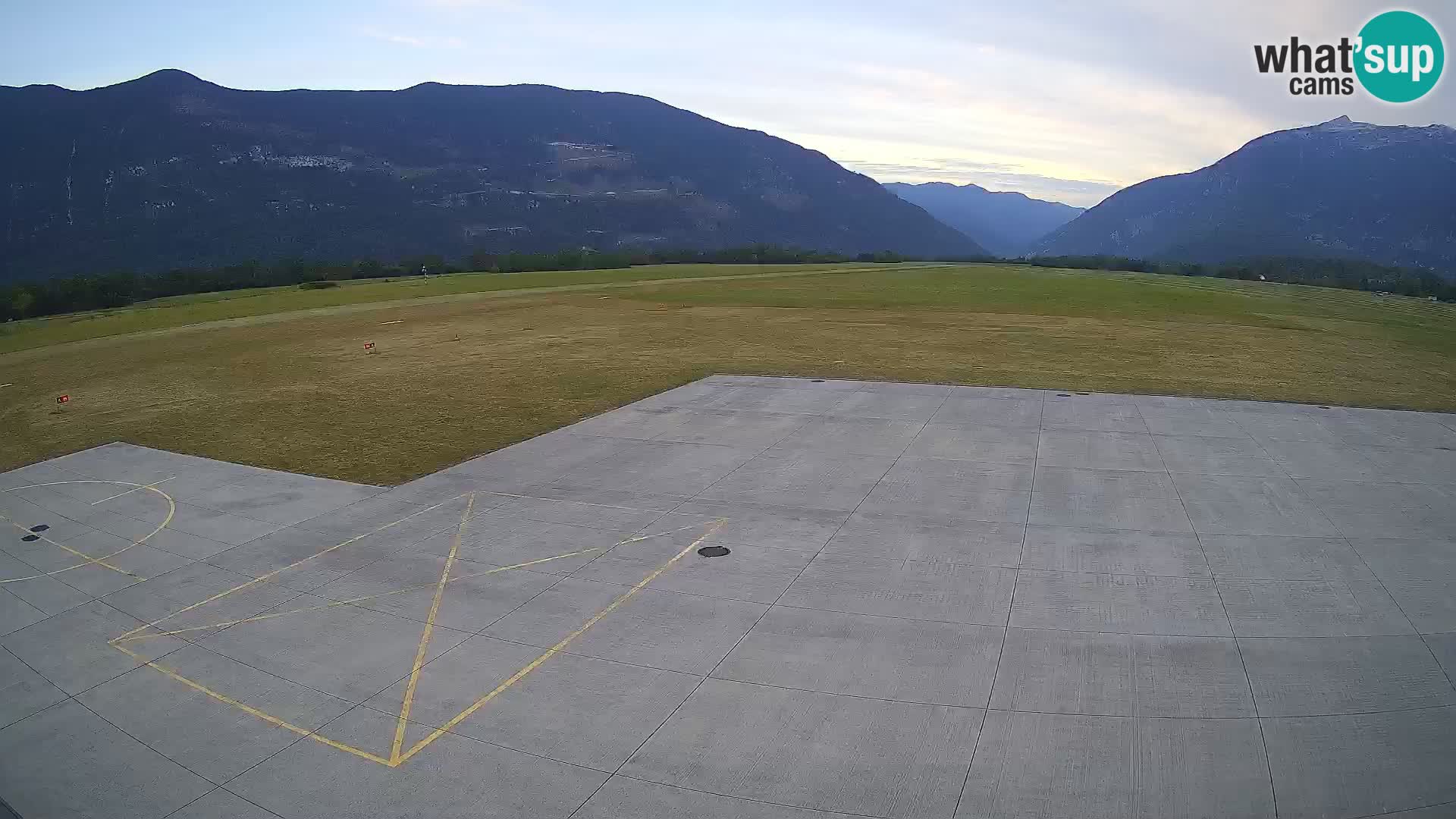 Live-Webcam Flughafen Bovec – Blick auf Kanin