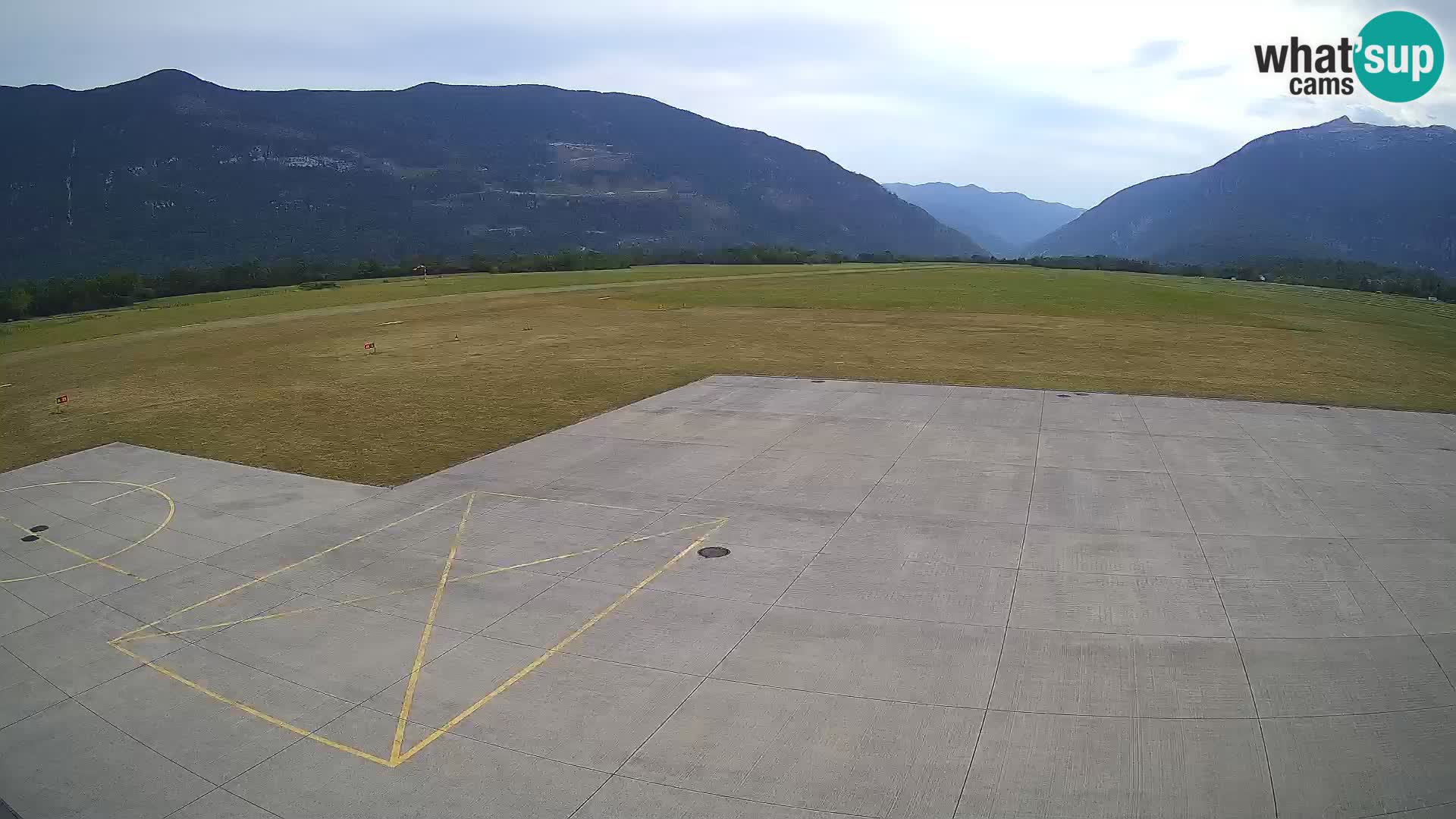 Live-Webcam Flughafen Bovec – Blick auf Kanin
