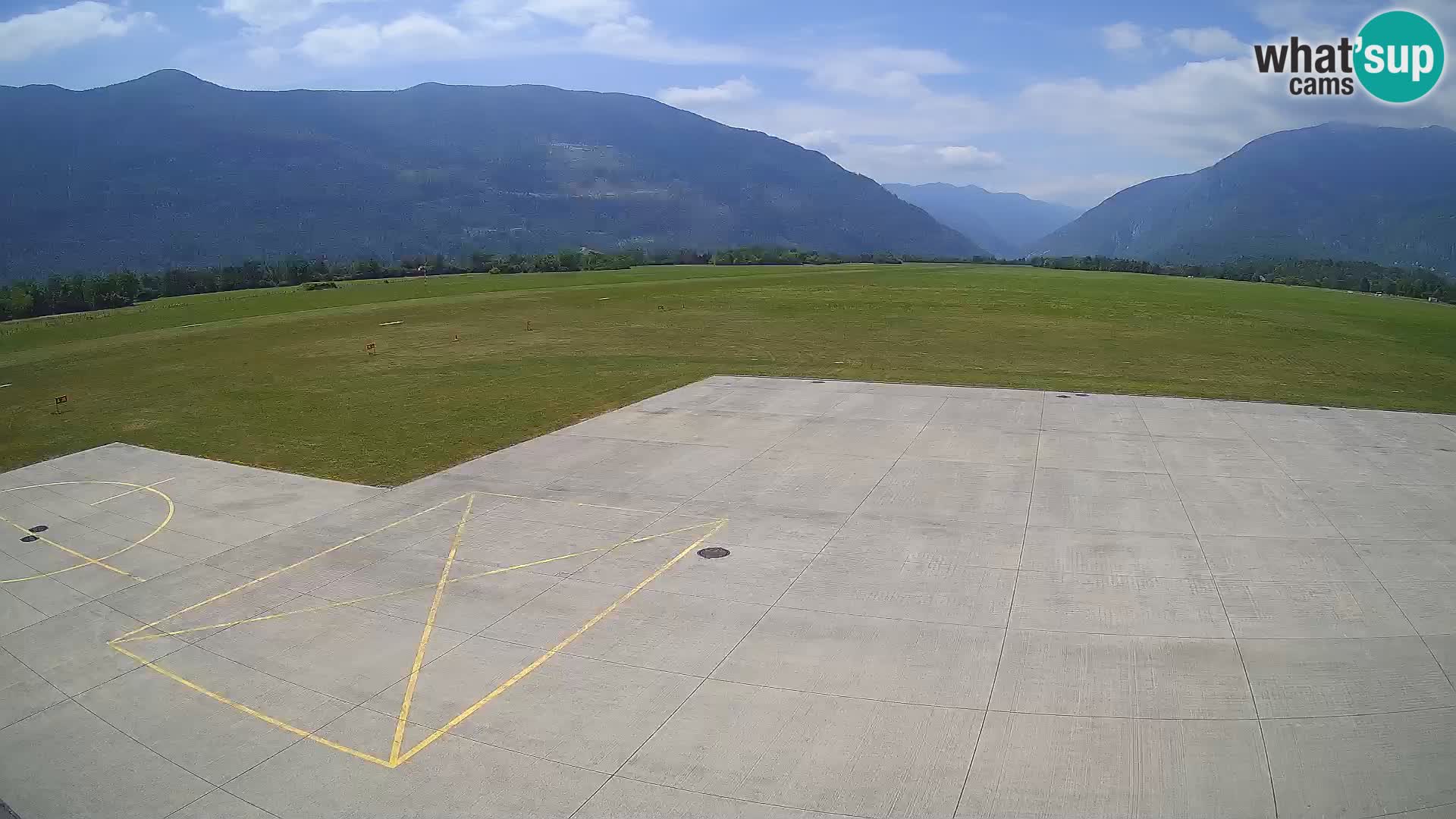Live-Webcam Flughafen Bovec – Blick auf Kanin