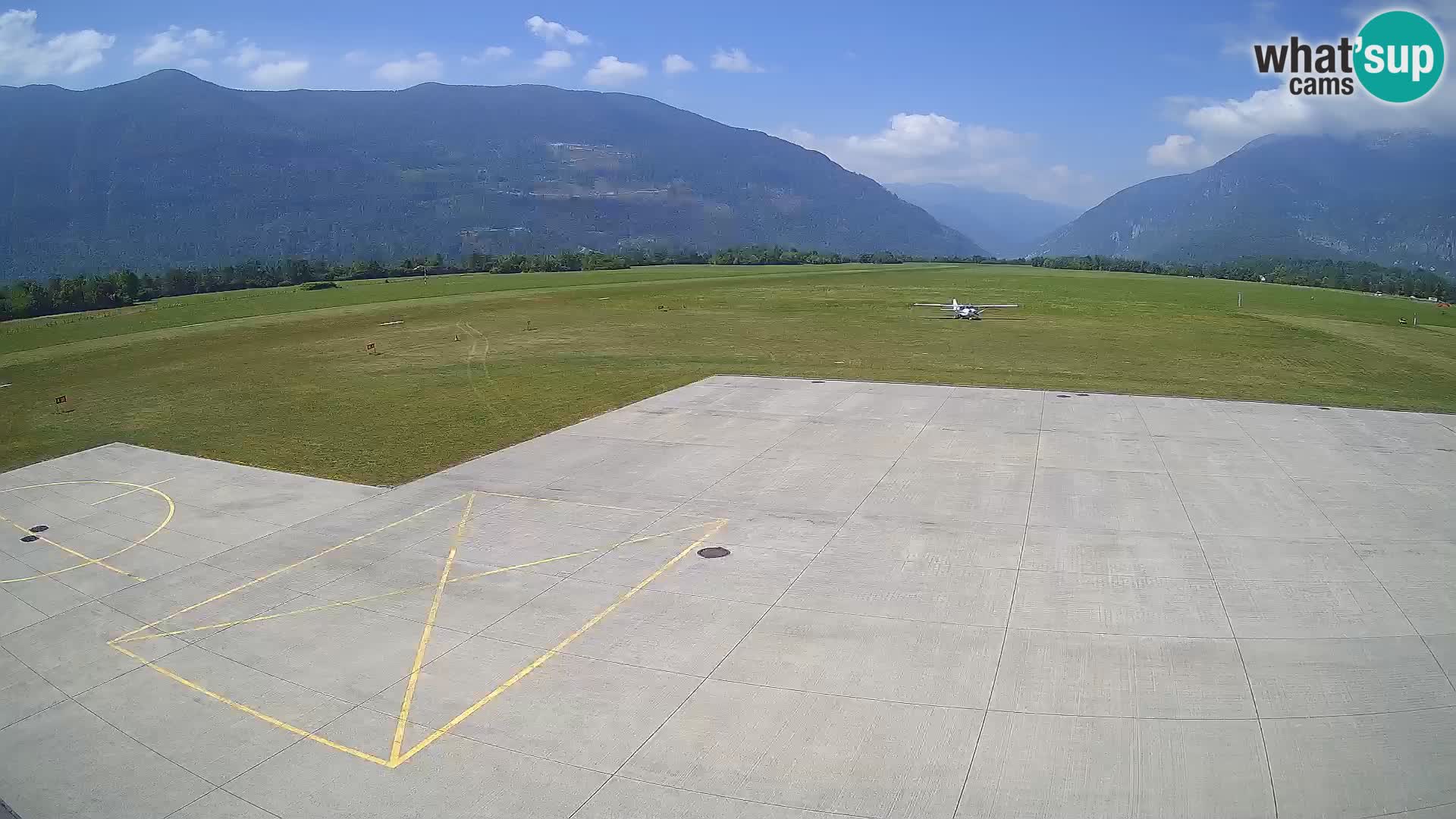 Live-Webcam Flughafen Bovec – Blick auf Kanin