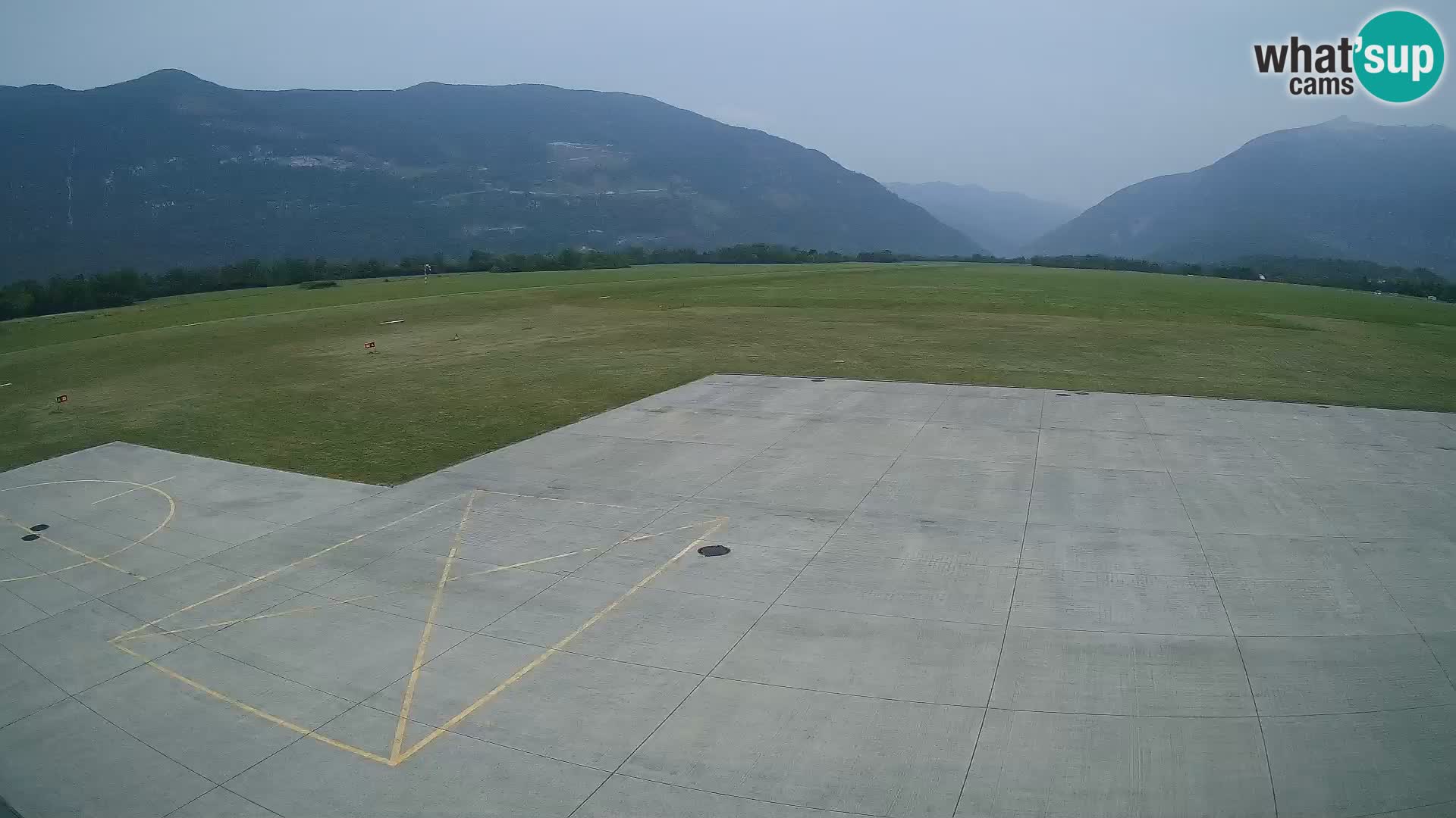 Webcam des Flughafens Bovec – Skydive Bovec