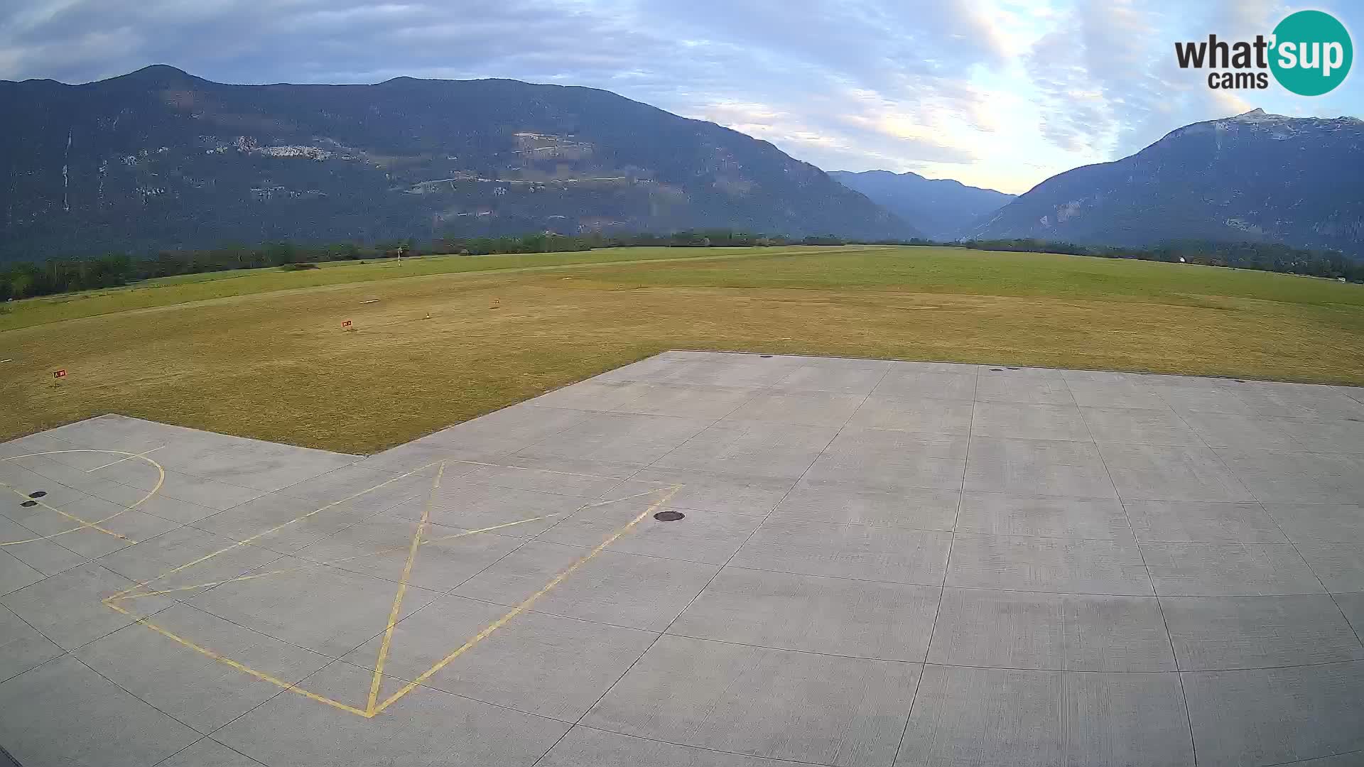 Live-Webcam Flughafen Bovec – Blick auf Kanin