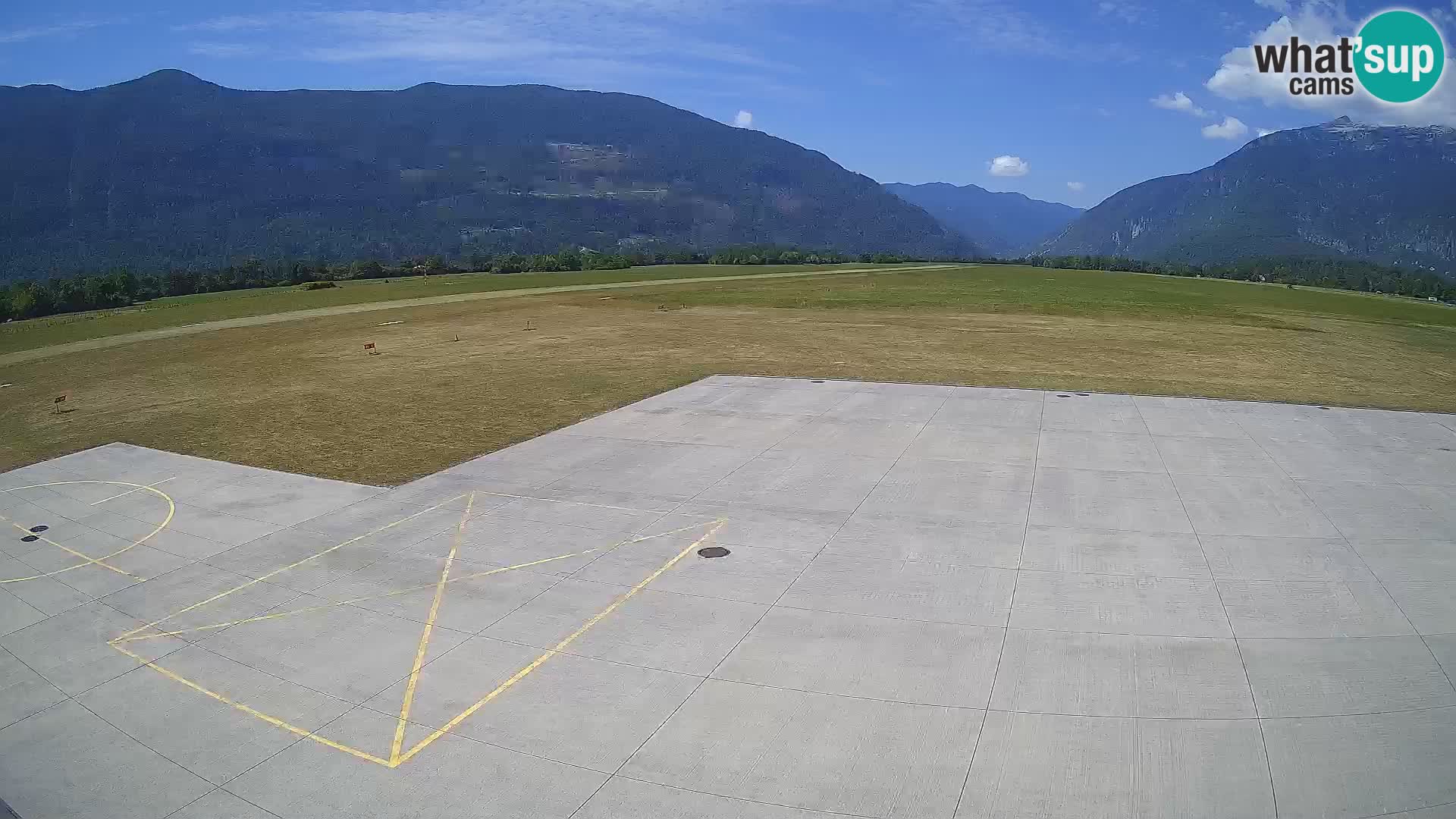 Live-Webcam Flughafen Bovec – Blick auf Kanin