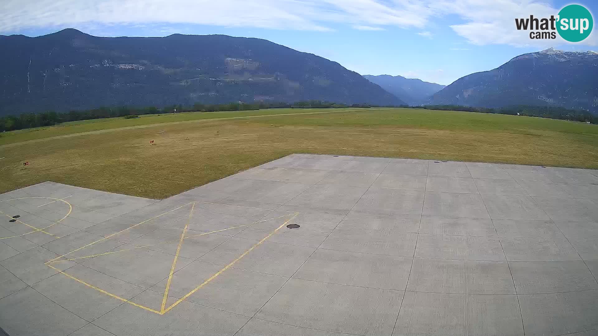 Live-Webcam Flughafen Bovec – Blick auf Kanin