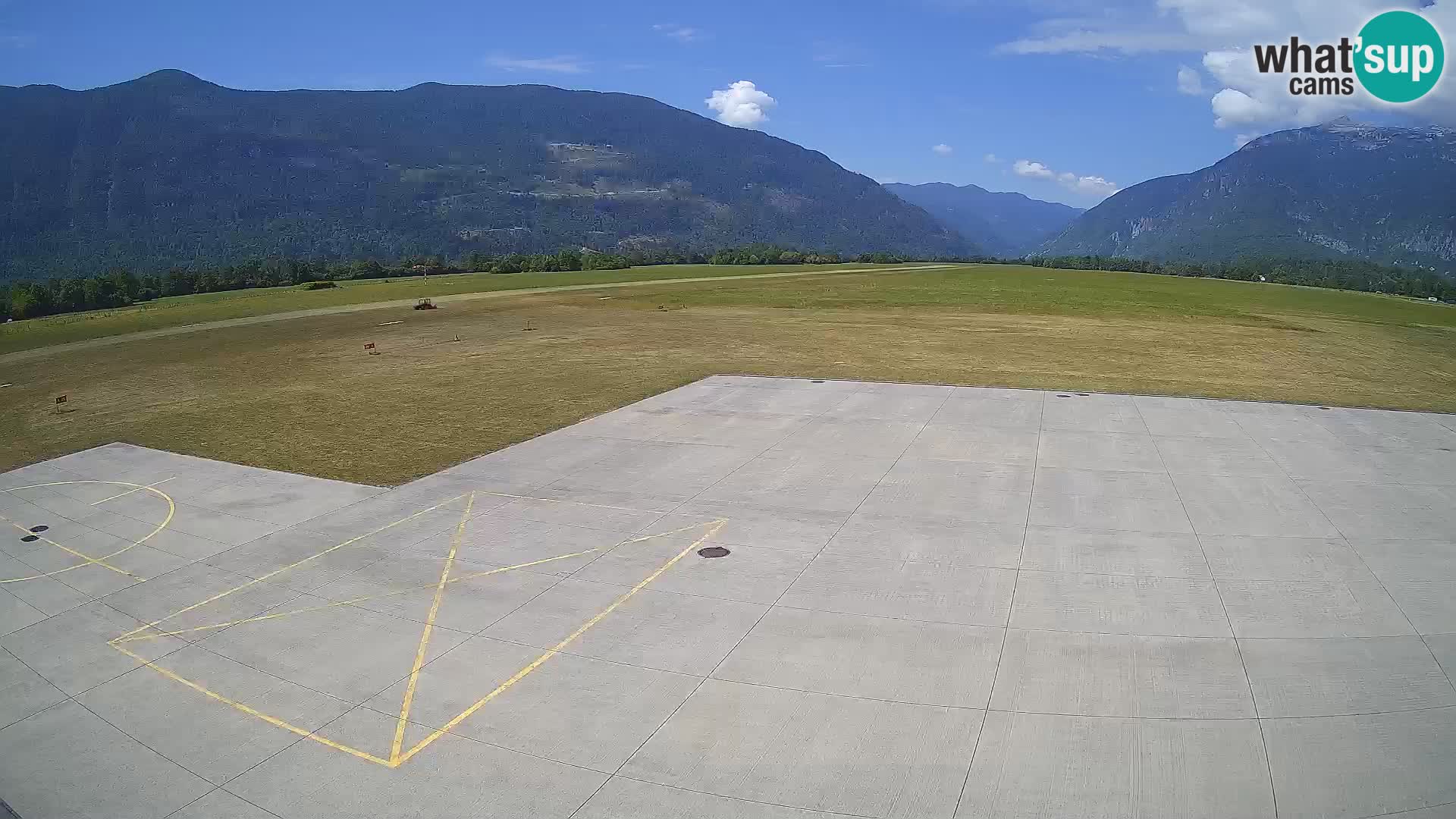 Live-Webcam Flughafen Bovec – Blick auf Kanin