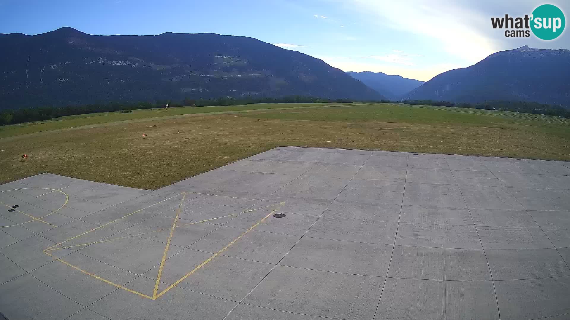 Live-Webcam Flughafen Bovec – Blick auf Kanin