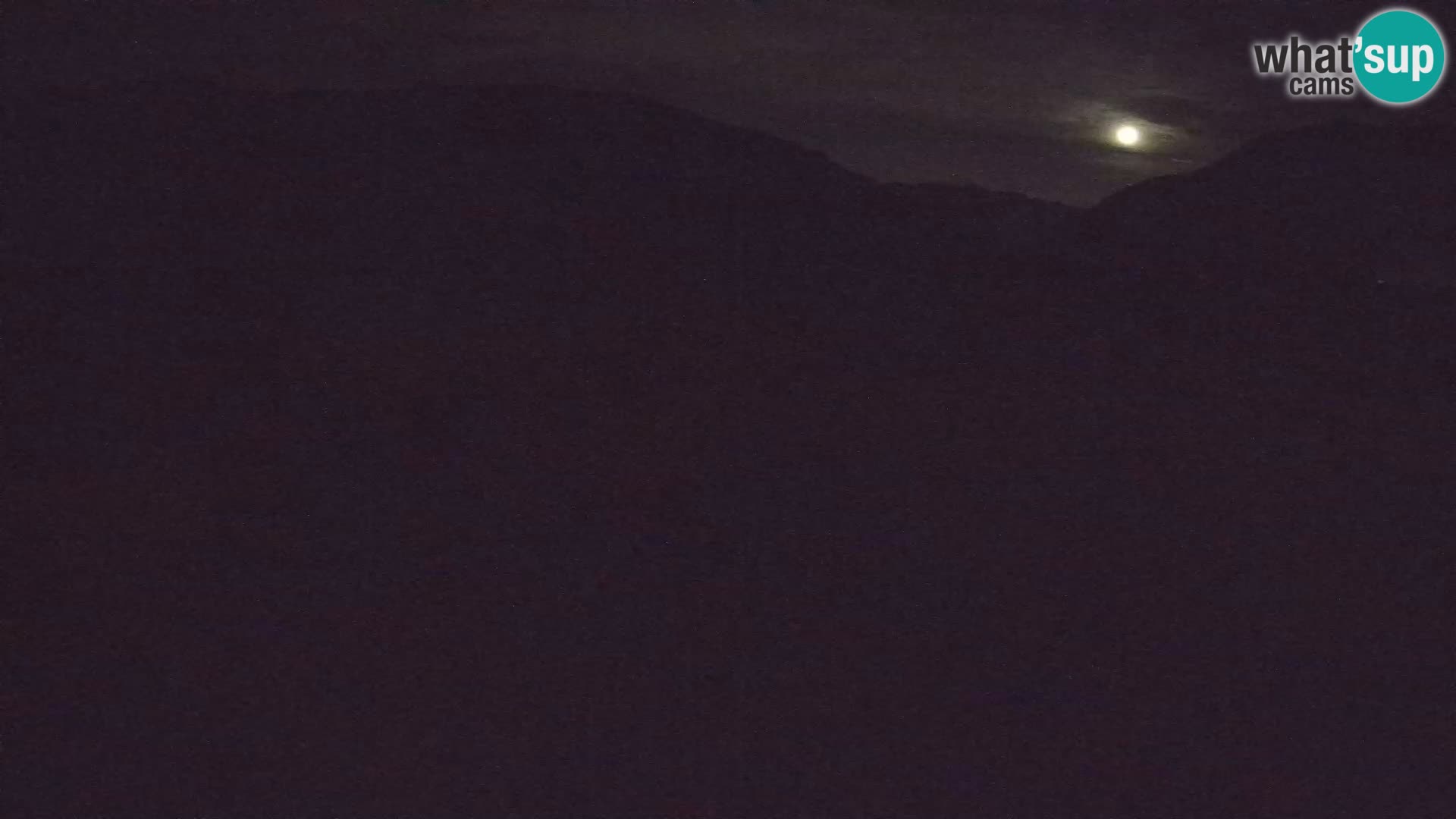 Webcam aereoporto di Bovec (Plezzo) – Vista verso il Kanin