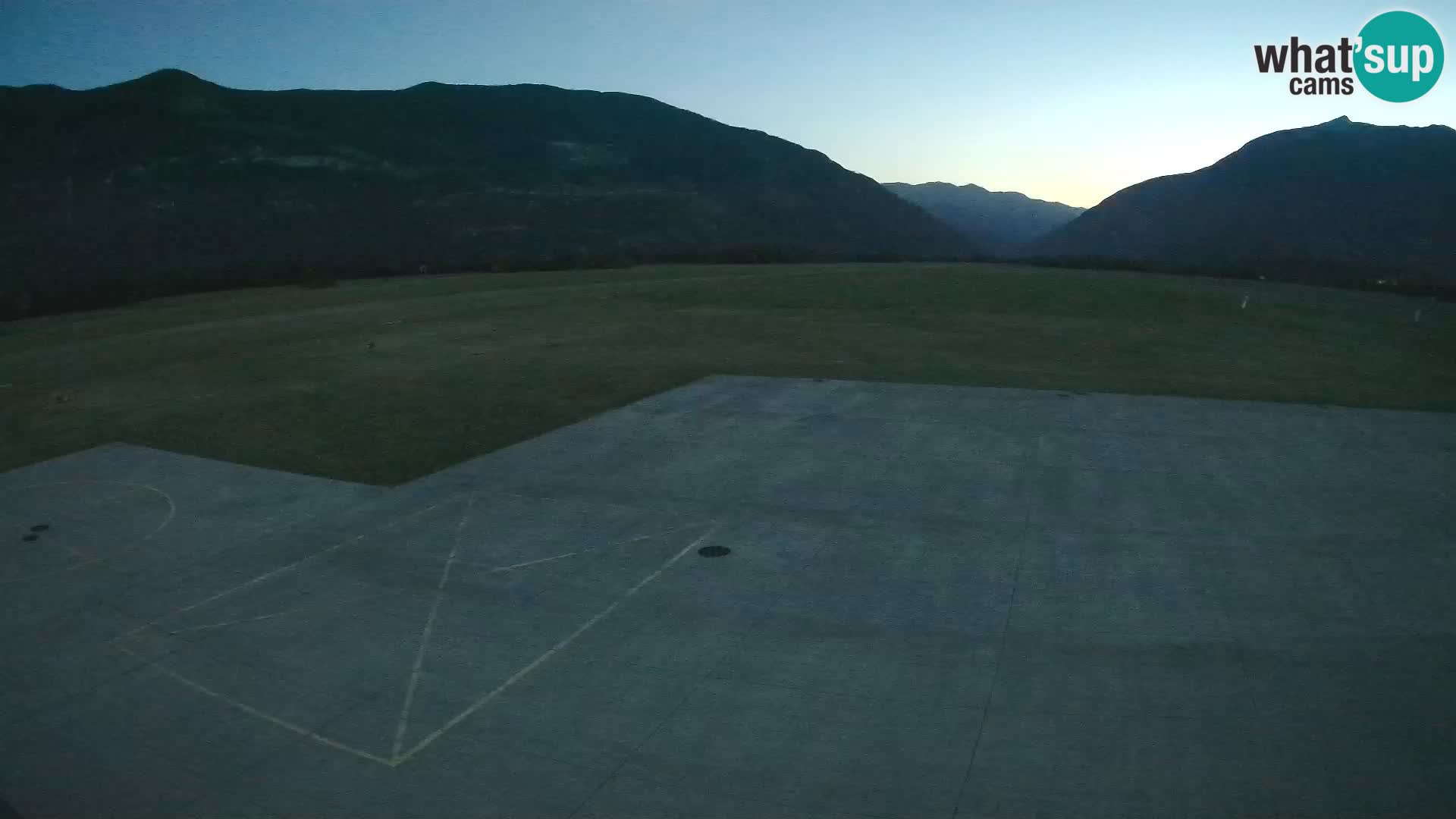 Live-Webcam Flughafen Bovec – Blick auf Kanin