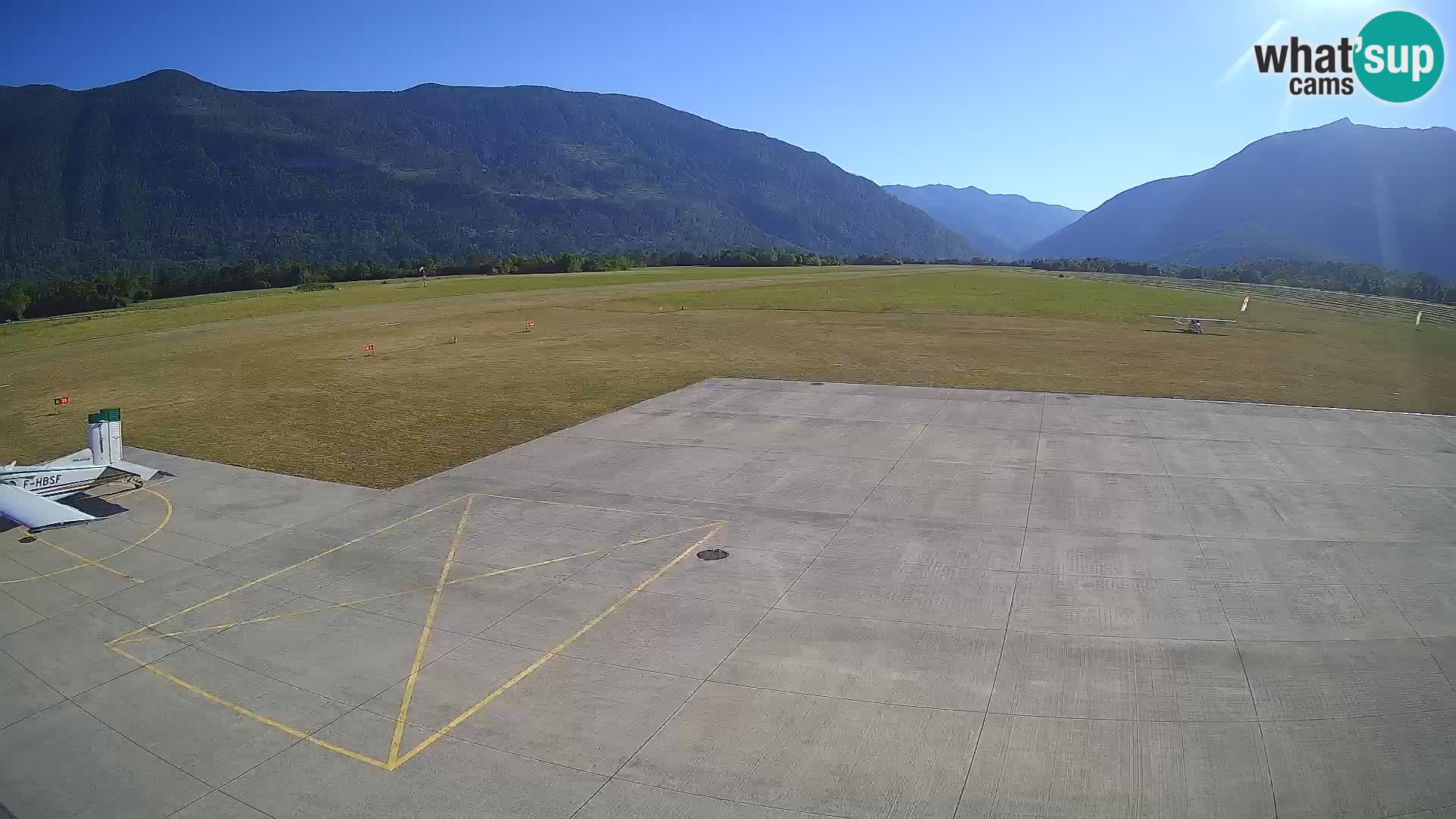 Webcam des Flughafens Bovec – Skydive Bovec