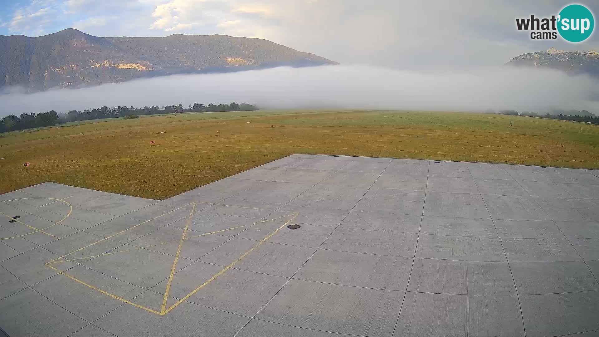 Webcam des Flughafens Bovec – Skydive Bovec