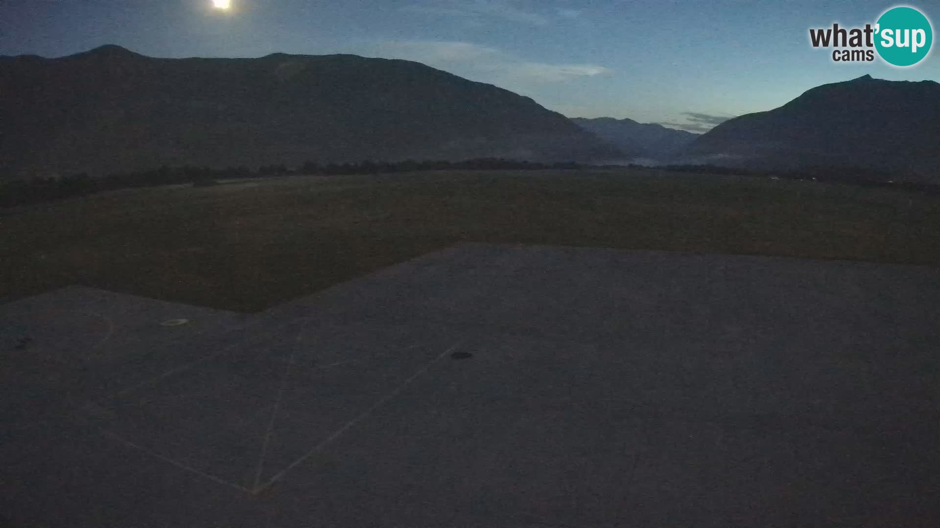 Live-Webcam Flughafen Bovec – Blick auf Kanin