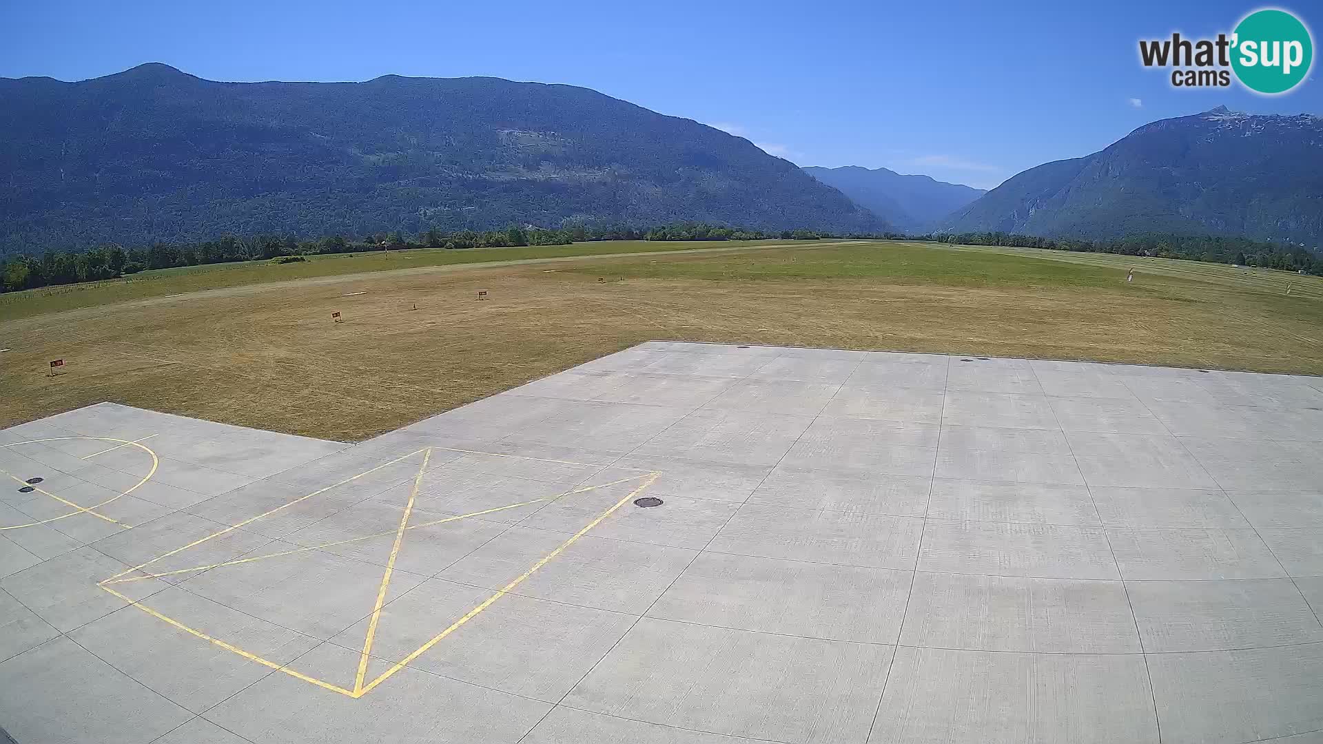 Live-Webcam Flughafen Bovec – Blick auf Kanin