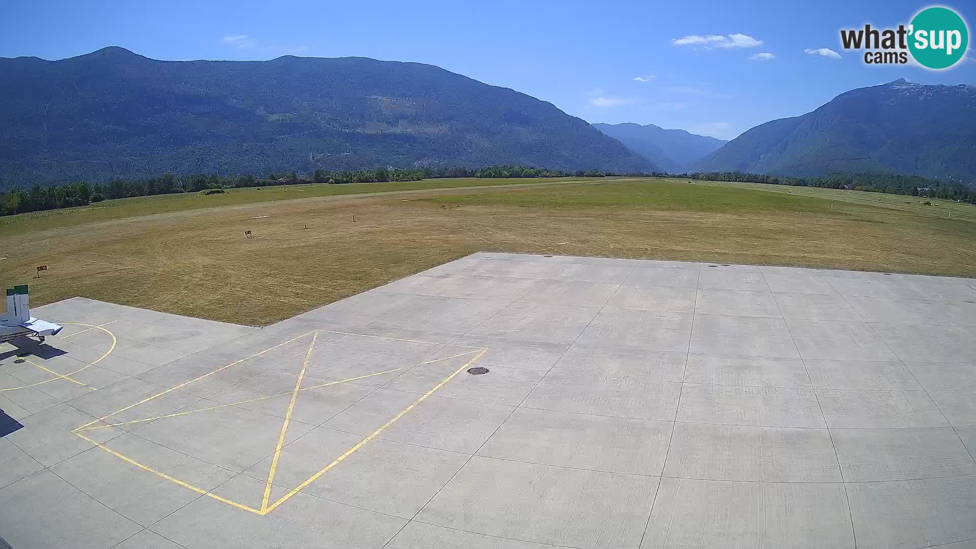 Live-Webcam Flughafen Bovec – Blick auf Kanin