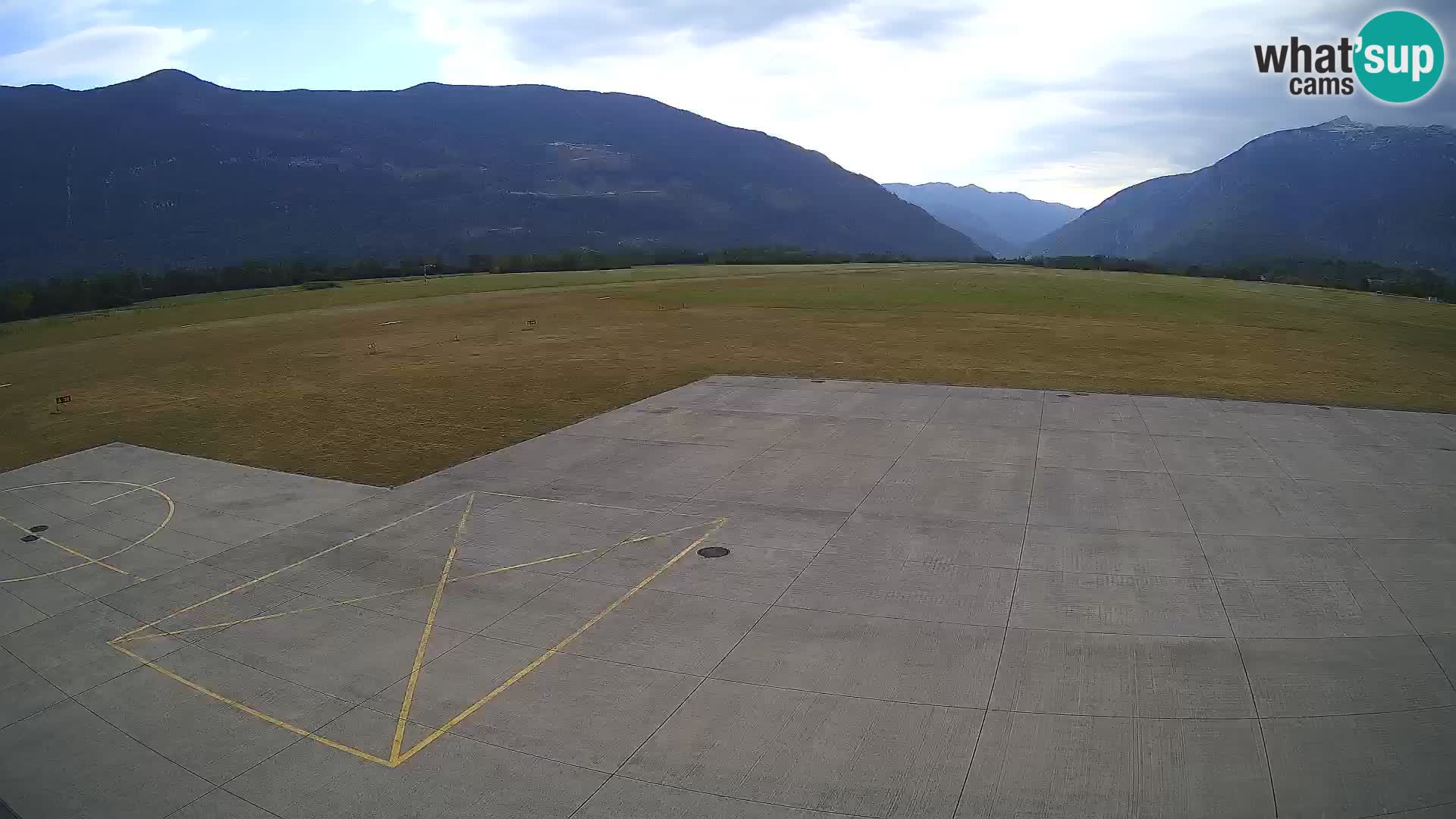 Live-Webcam Flughafen Bovec – Blick auf Kanin