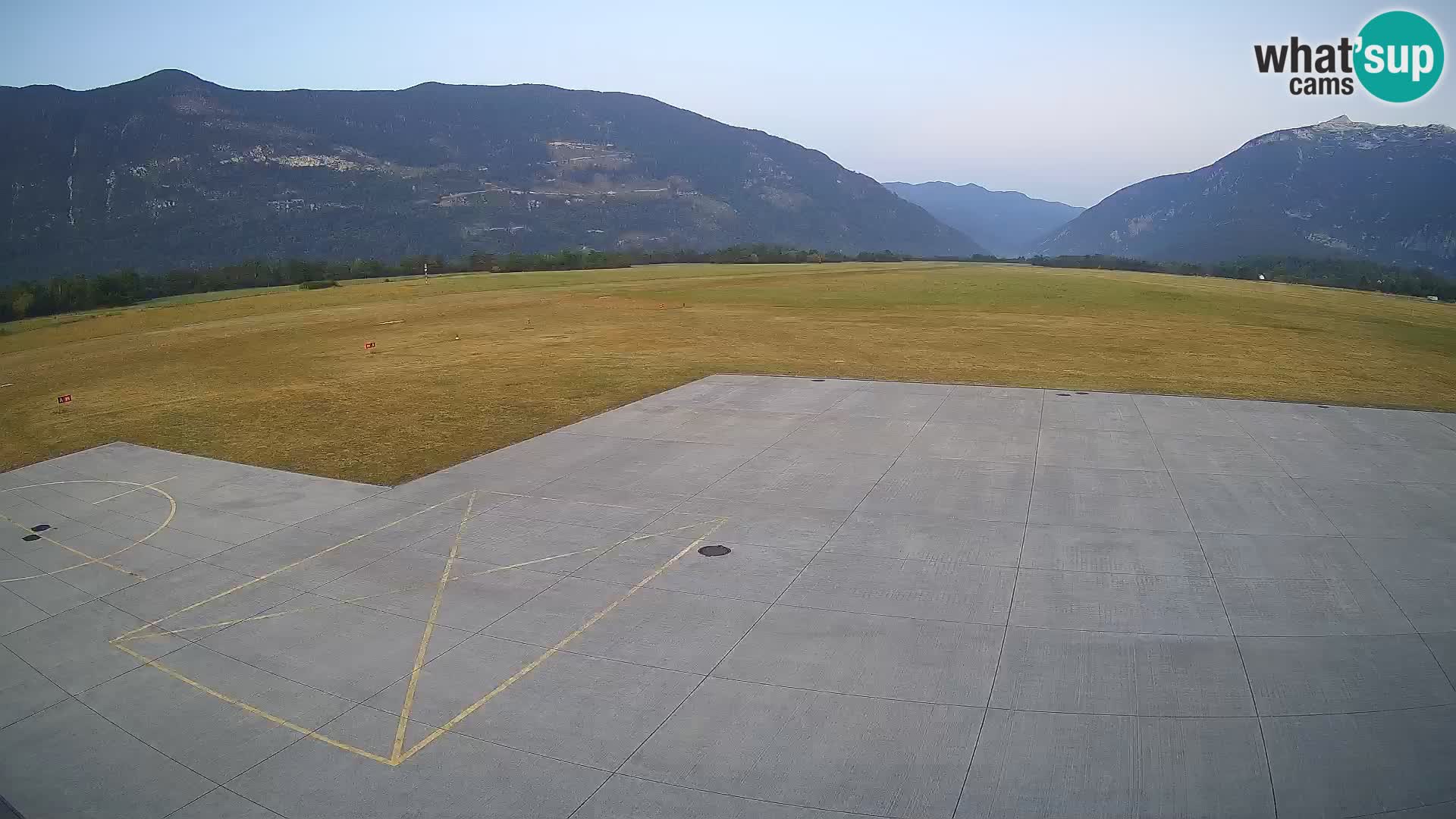 Live-Webcam Flughafen Bovec – Blick auf Kanin
