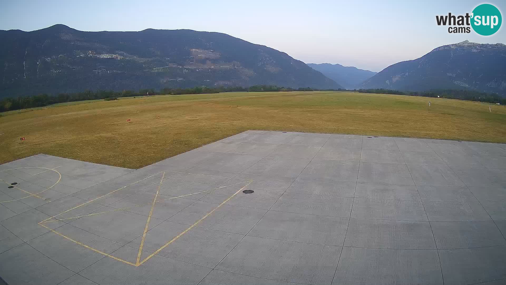 Live-Webcam Flughafen Bovec – Blick auf Kanin