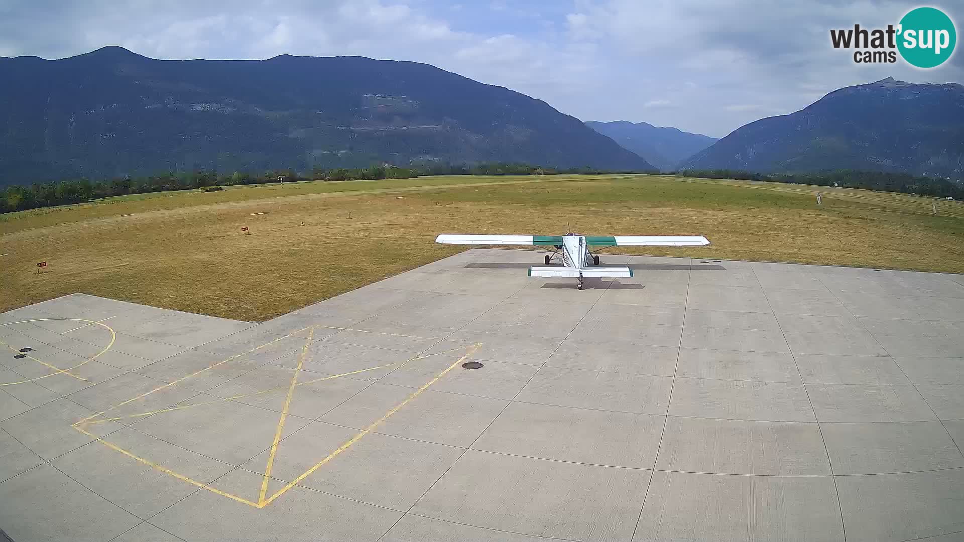 Webcam des Flughafens Bovec – Skydive Bovec