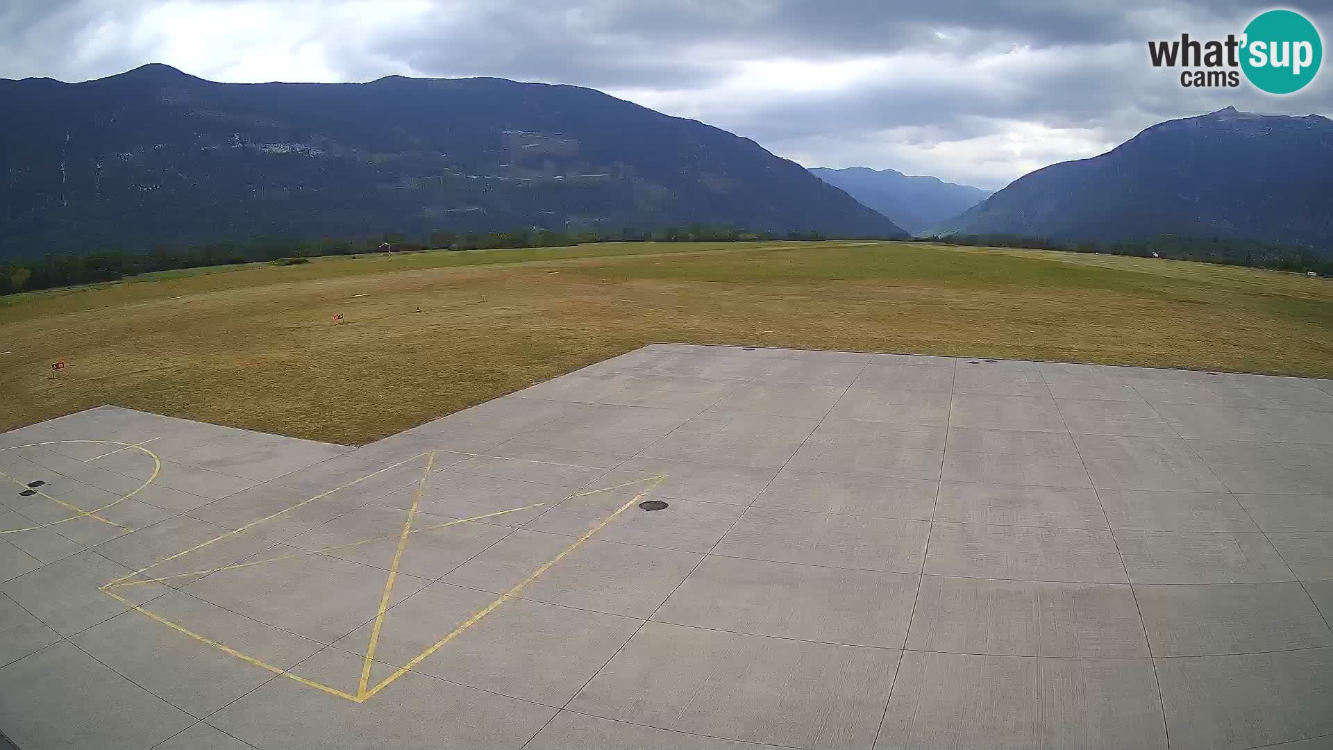 Live-Webcam Flughafen Bovec – Blick auf Kanin