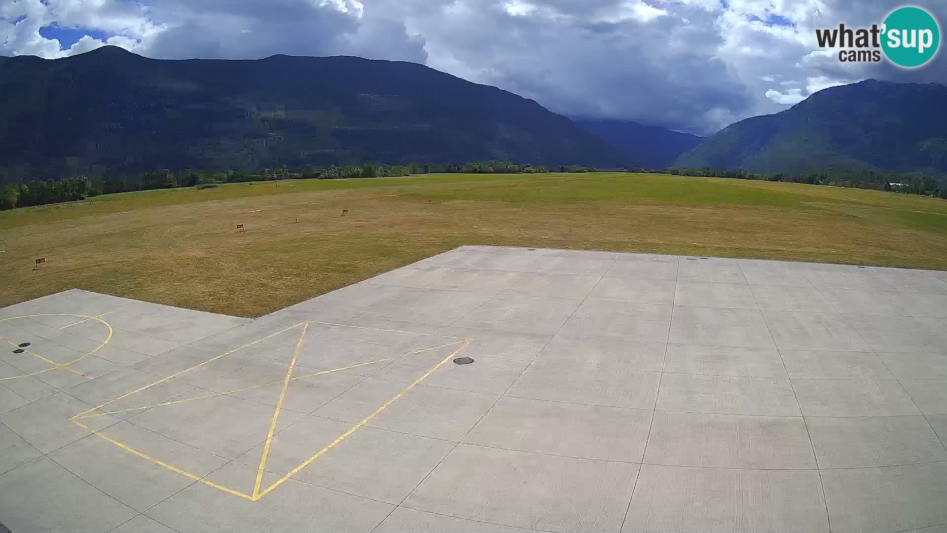 Live-Webcam Flughafen Bovec – Blick auf Kanin
