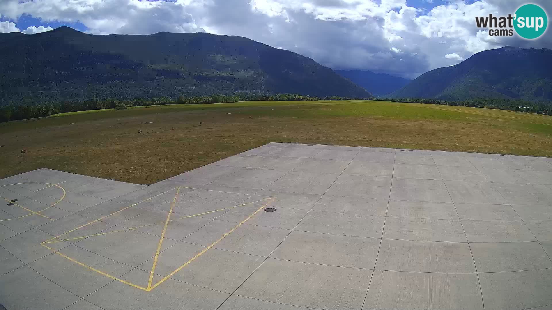 Live-Webcam Flughafen Bovec – Blick auf Kanin