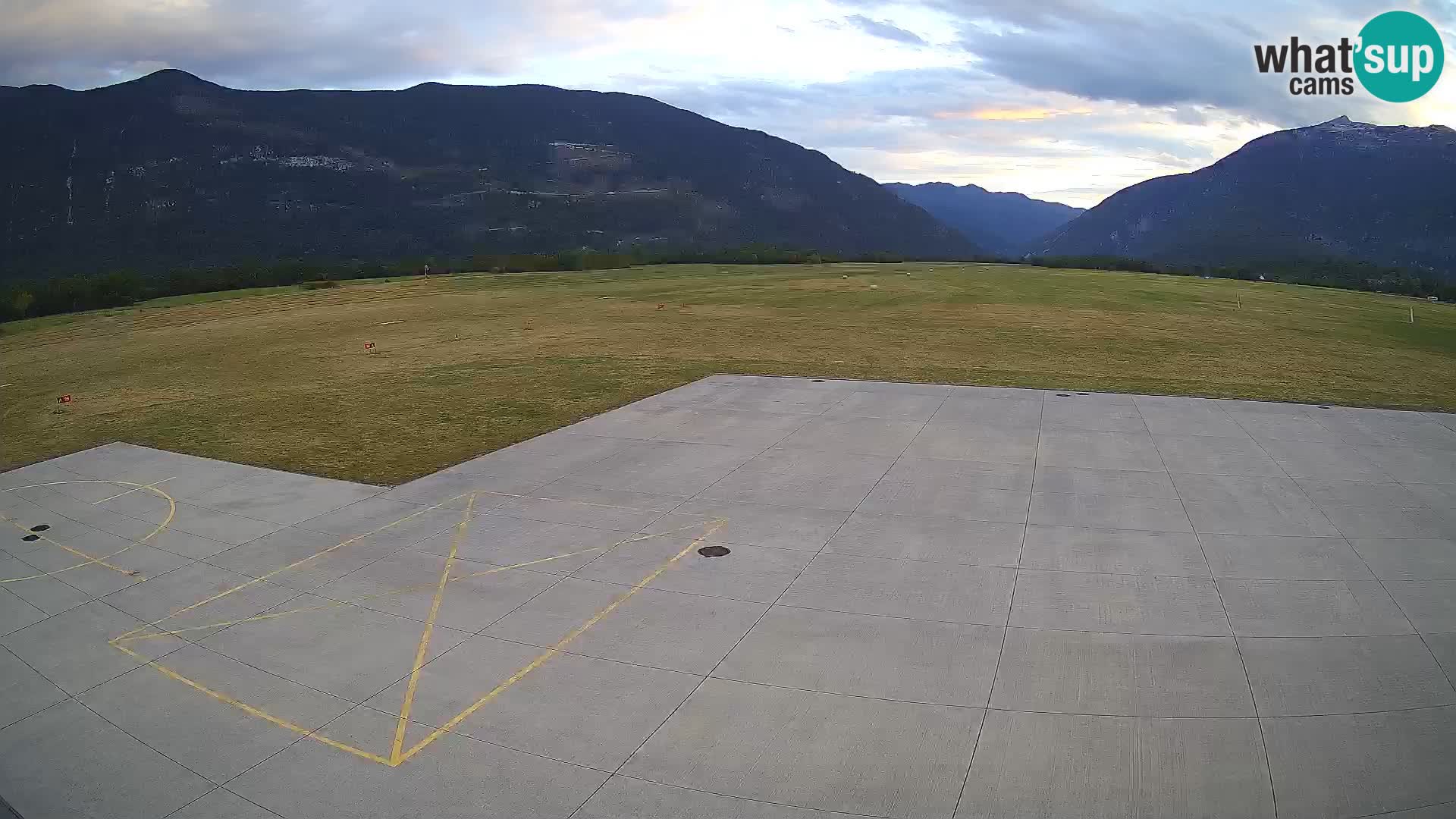 Live-Webcam Flughafen Bovec – Blick auf Kanin