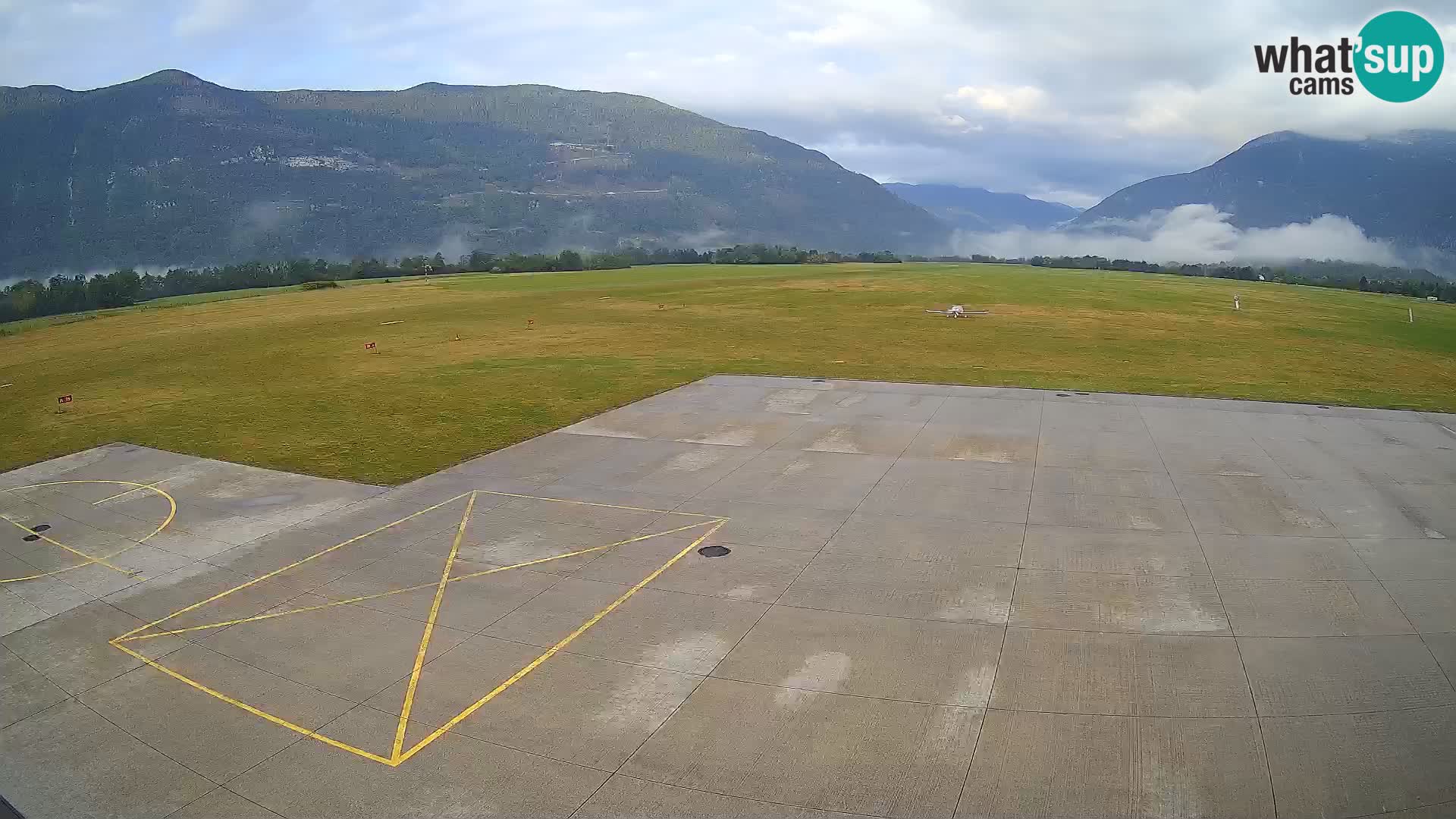 Webcam des Flughafens Bovec – Skydive Bovec