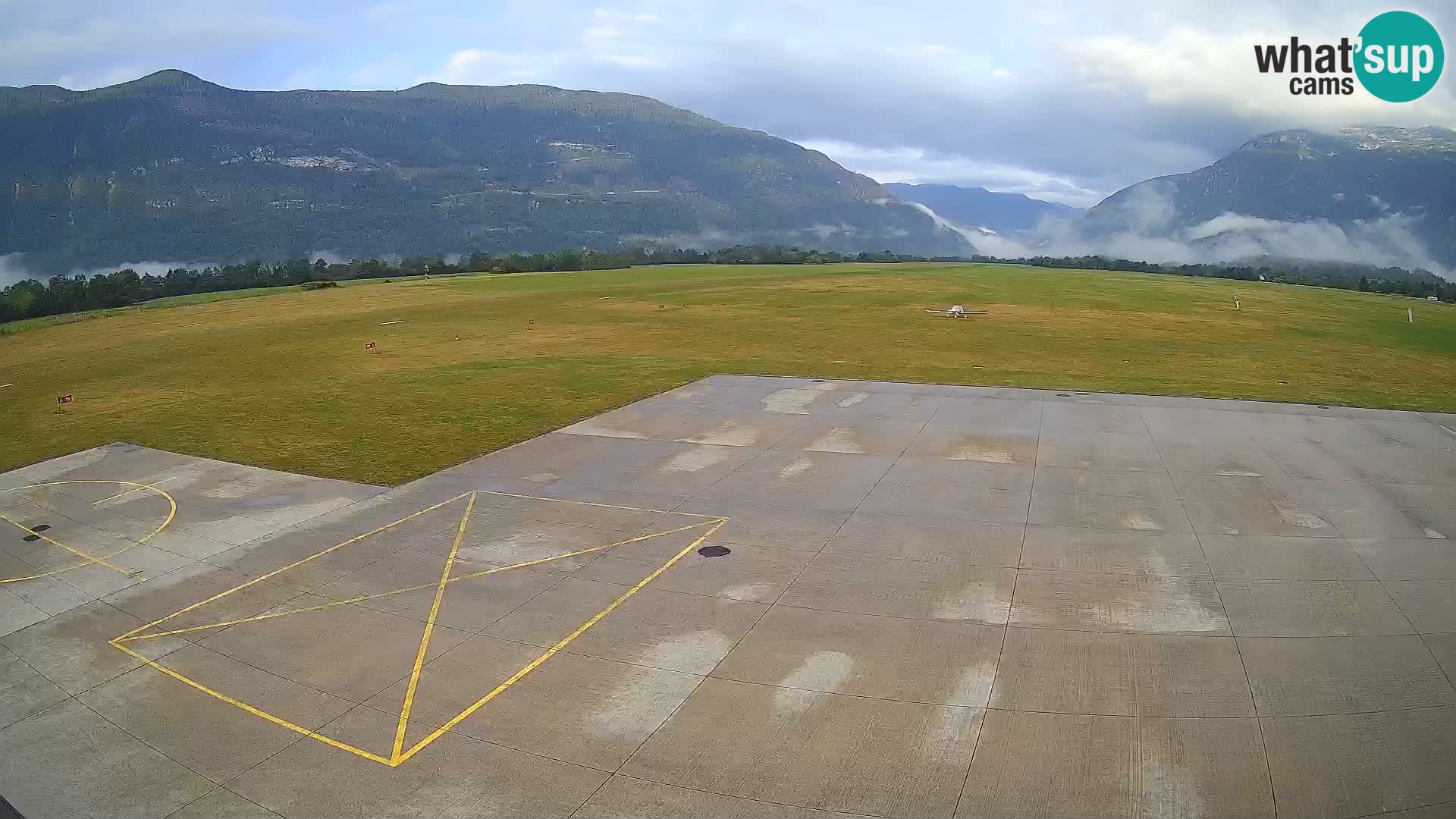 Live-Webcam Flughafen Bovec – Blick auf Kanin